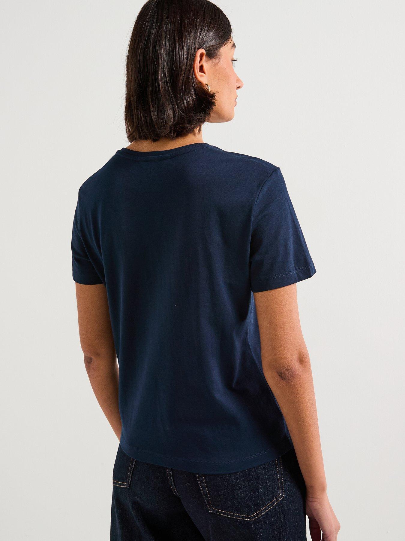 tommy-hilfiger-classic-script-short-sleeve-t-shirt-bluestillFront