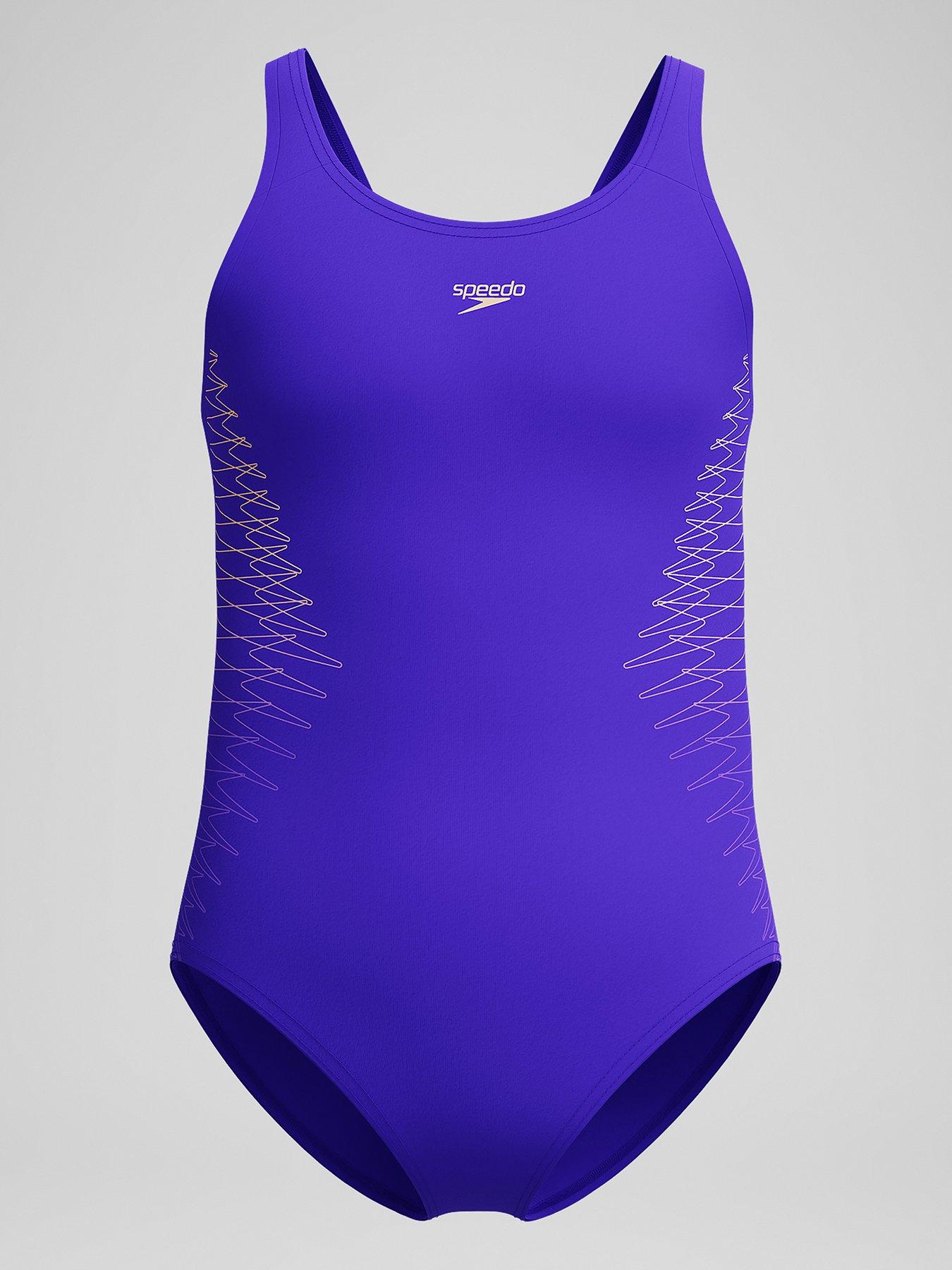 Speedo Girls Placement Muscleback - Navy