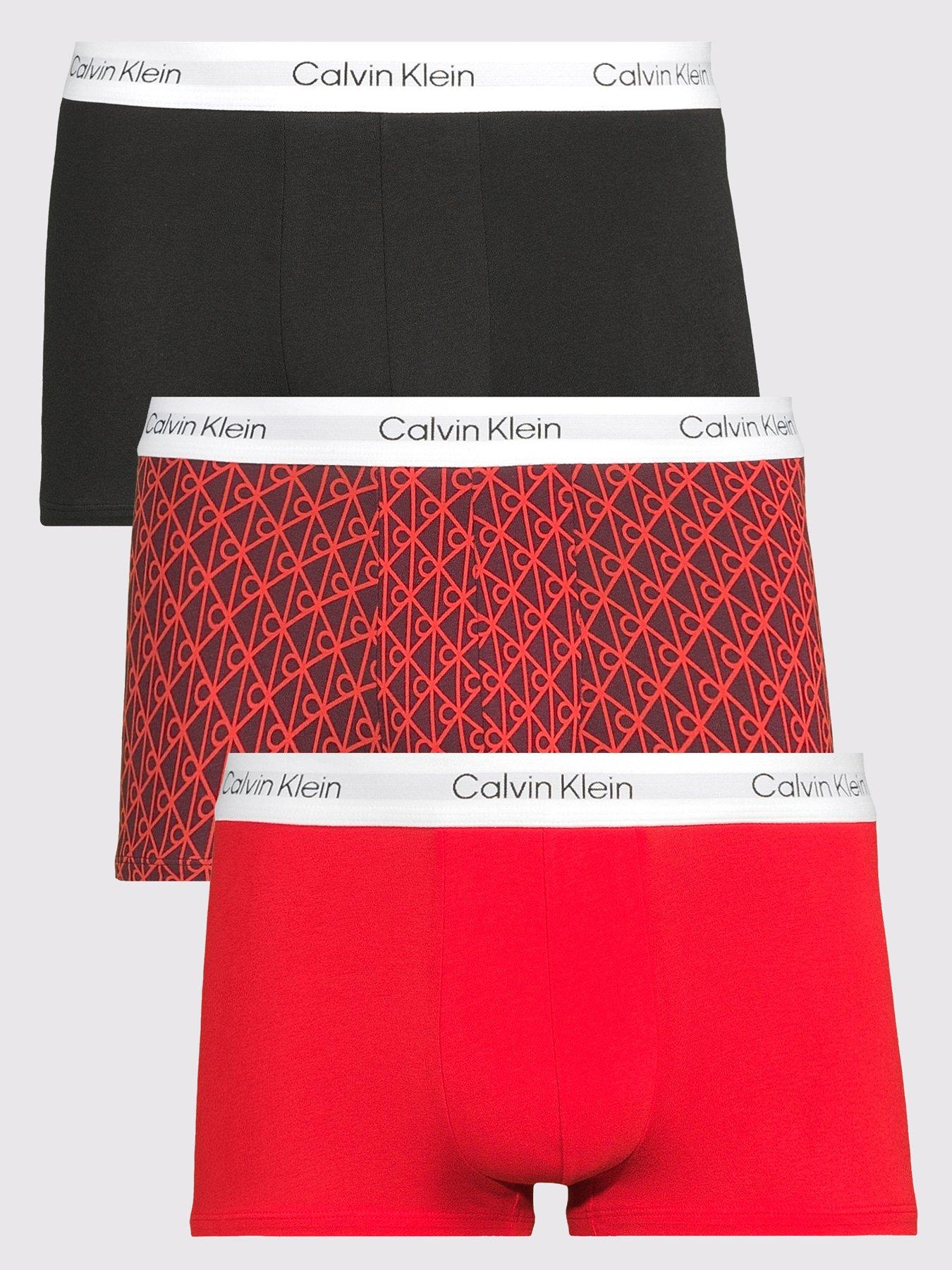 calvin-klein-underwear-3-packs-icon-cotton-stretch-low-rise-trunks-red