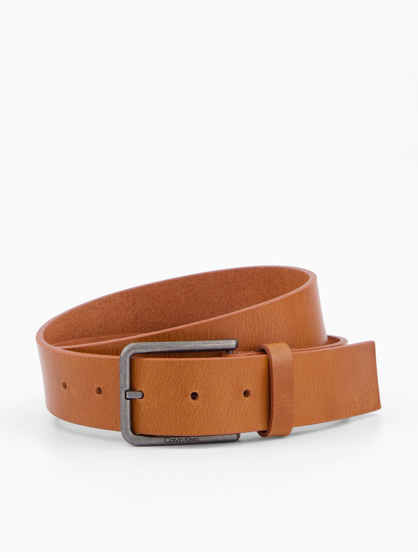 Calvin Klein Warmth Buckle Leather Belt
