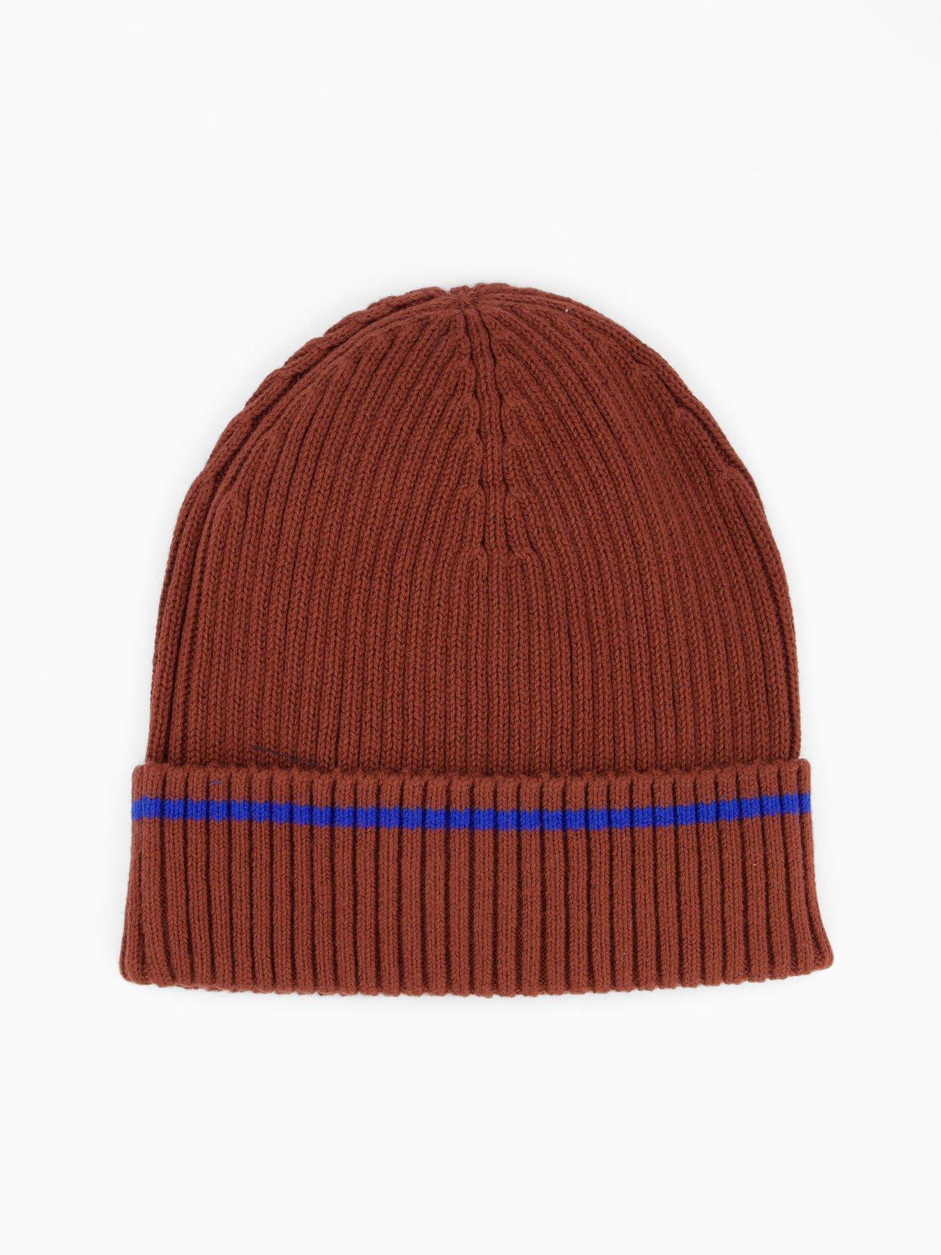 calvin-klein-patch-rib-cotton-tipping-beanie-dark-redback