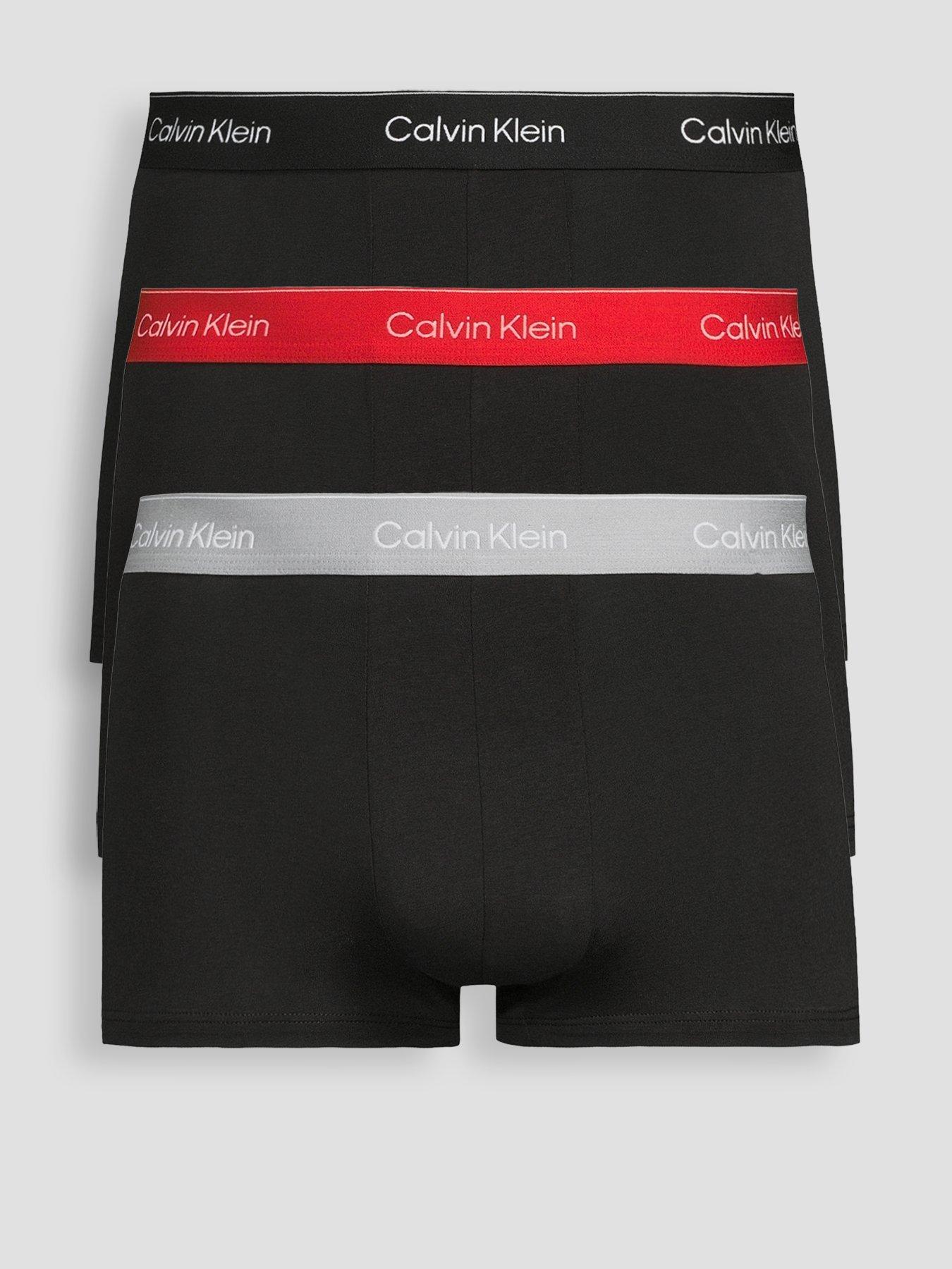 Calvin Klein Underwear 3 Pack Icon Cotton Stretch Low Rise Trunks - Assorted