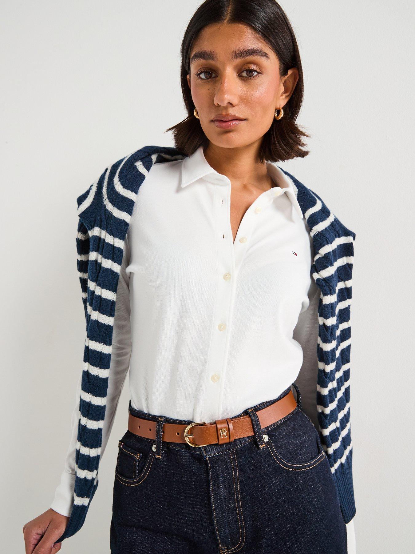 Tommy Hilfiger 1985 Fitted Button Down Shirt - Ecru Beige