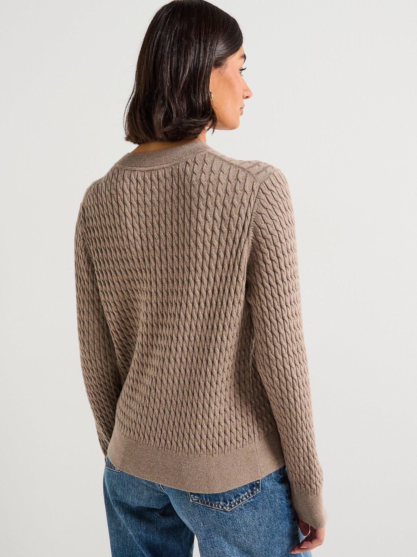 tommy-hilfiger-cable-fine-knit-jumper-beigestillFront