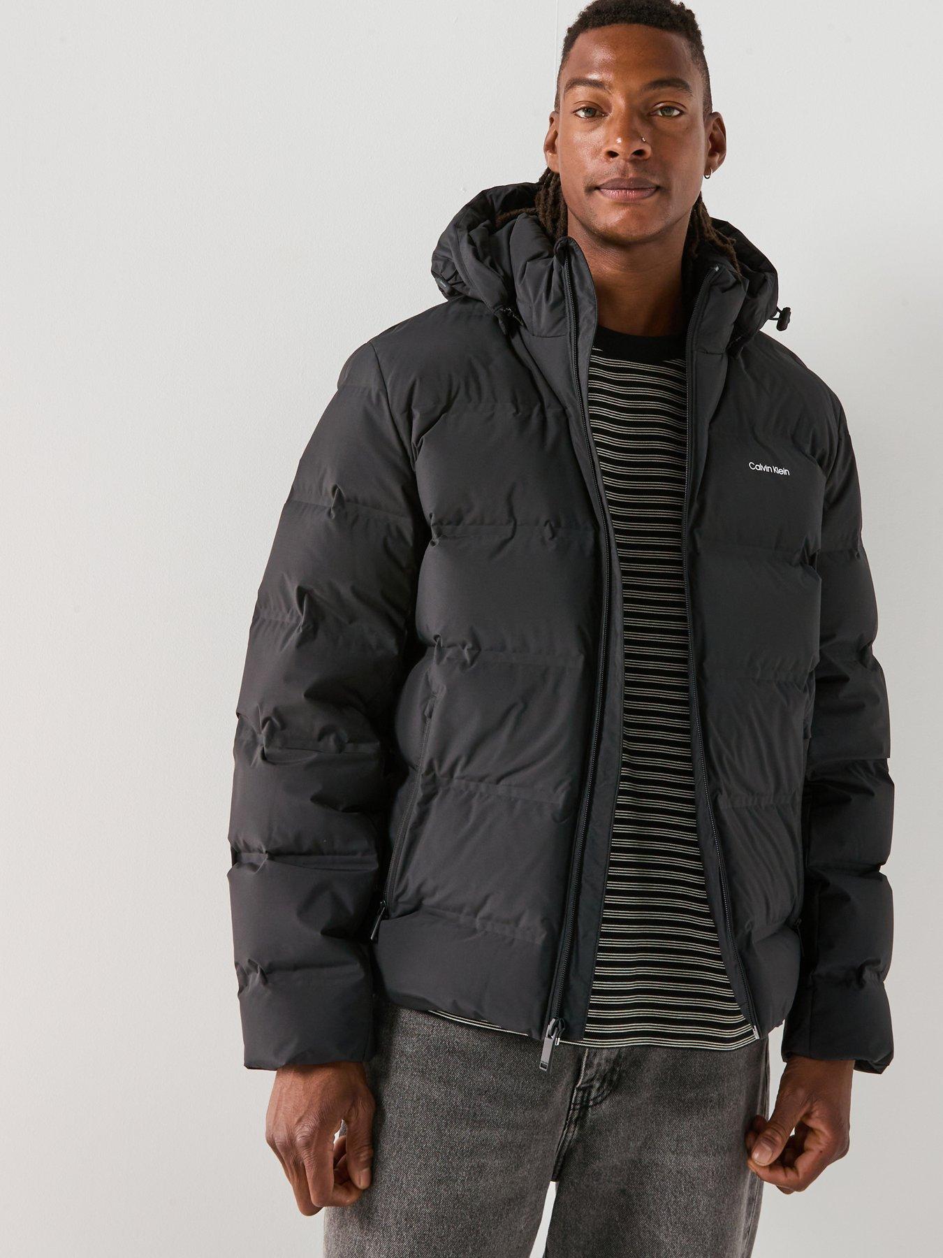 Calvin Klein Hooded Quilted Puffer Jacket - Black