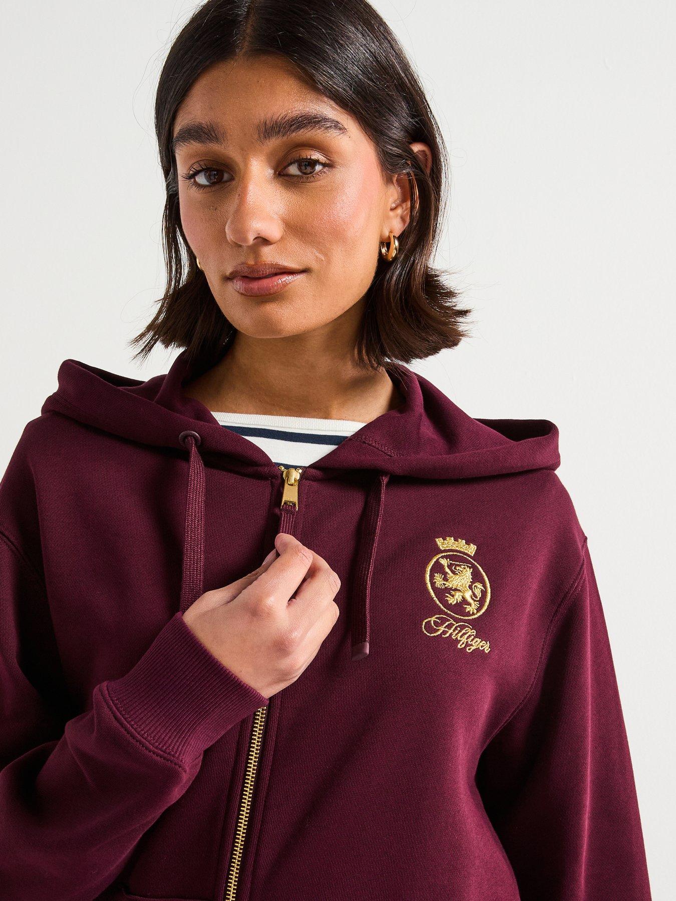 tommy-hilfiger-gold-crest-terry-zip-hoodie-redback