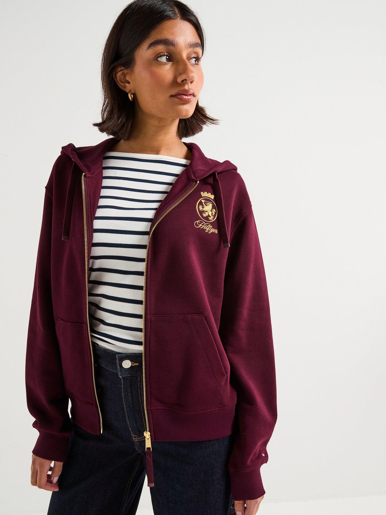 tommy-hilfiger-gold-crest-terry-zip-hoodie-redoutfit