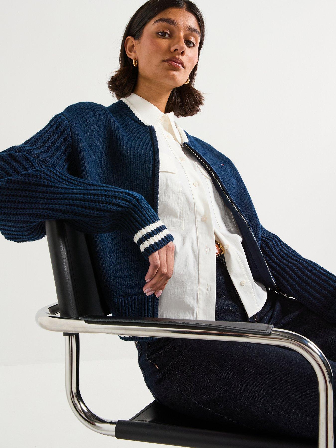 Image 1 of 6 of Tommy Hilfiger Bomber Jacket - Blue