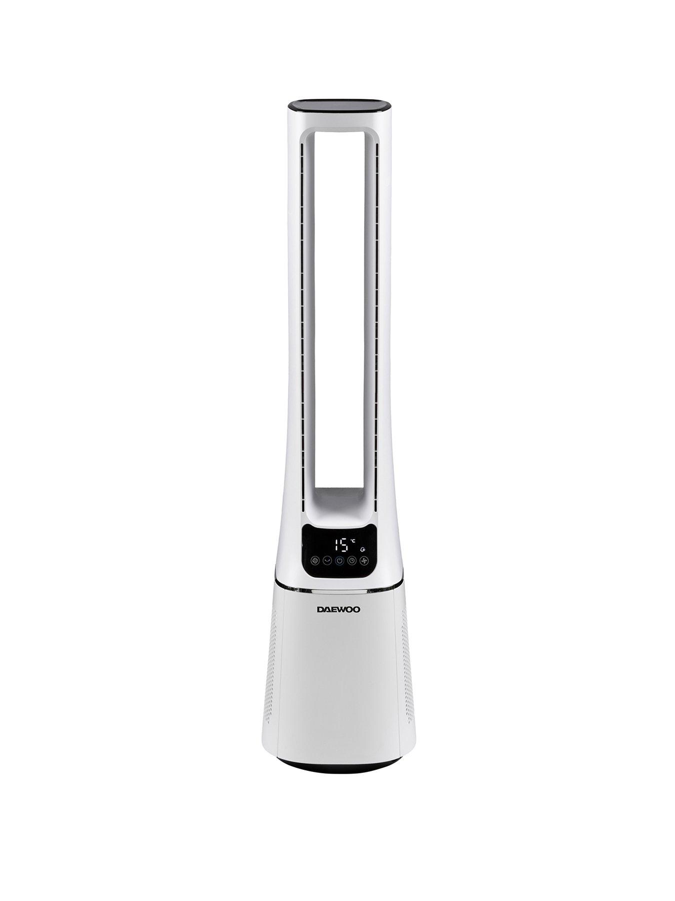 Image 1 of 5 of Daewoo 2 In 1 Bladeless Tower&nbsp;Fan &amp; Purifier&nbsp; - White