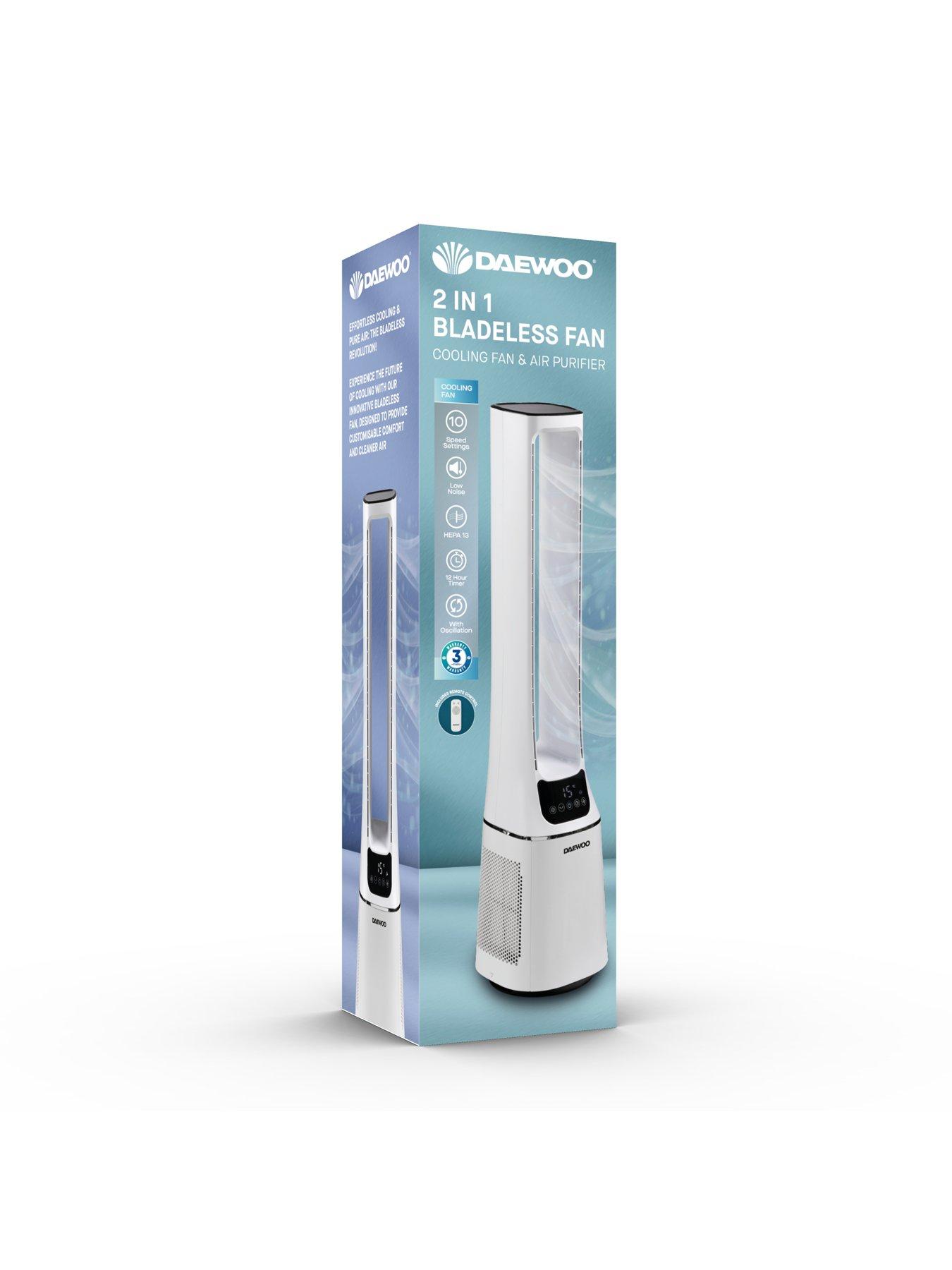 Image 5 of 5 of Daewoo 2 In 1 Bladeless Tower&nbsp;Fan &amp; Purifier&nbsp; - White
