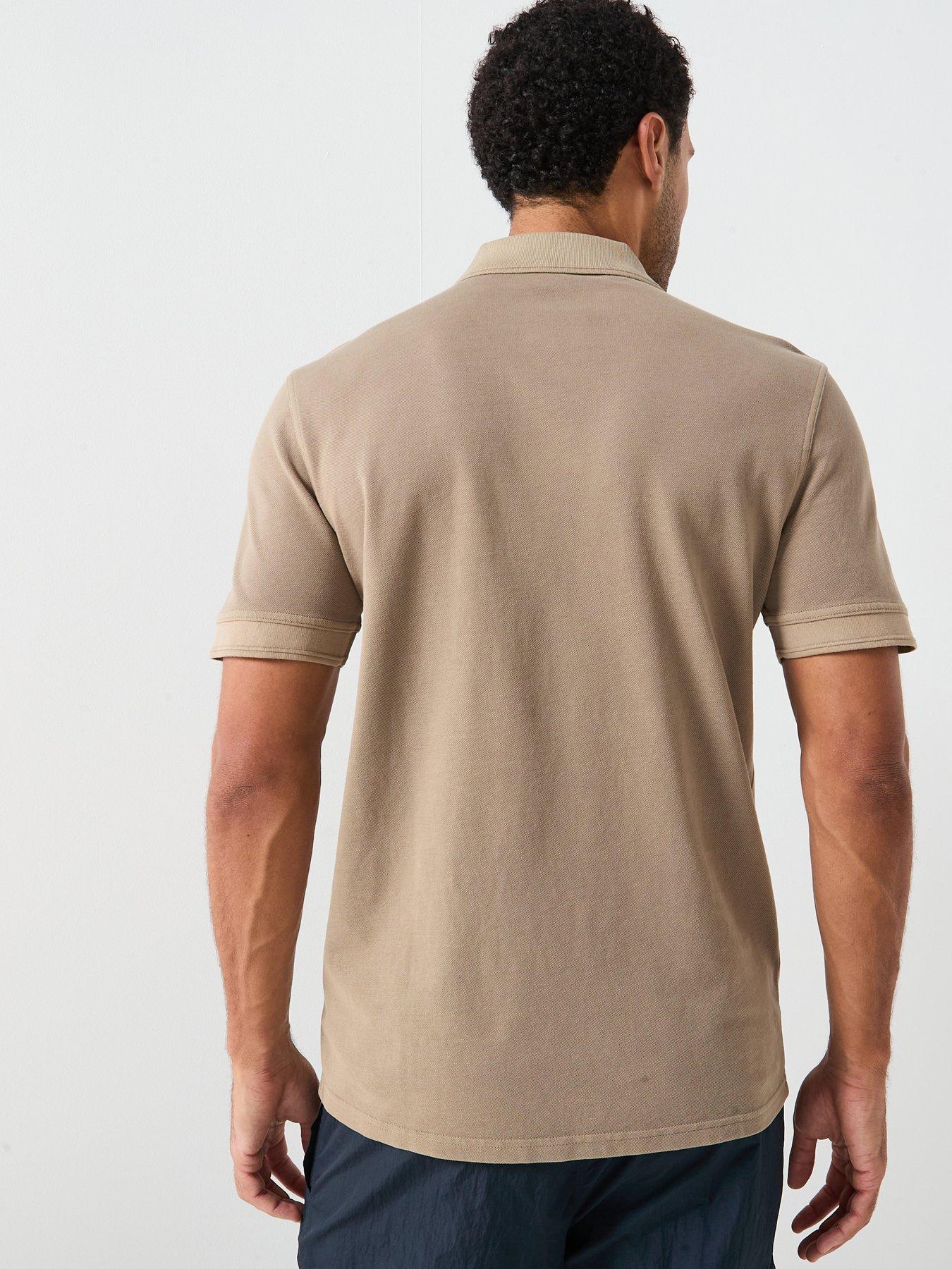 boss-prime-garment-dyed-polo-shirt-dark-beigestillFront
