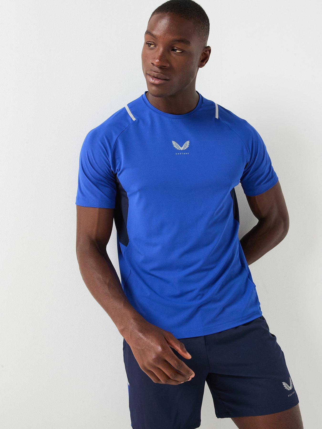 Castore Mens Training Apex Short Sleeve T-Shirt - Blue