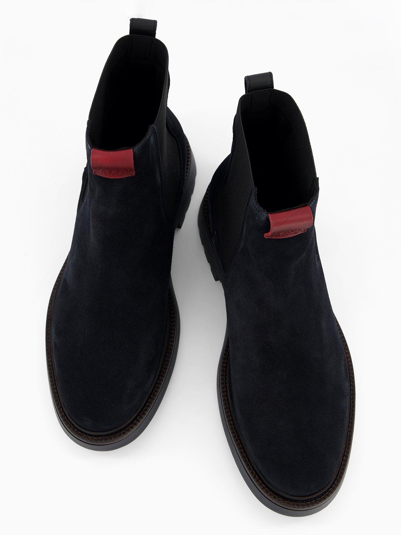 Image 3 of 7 of Tommy Hilfiger Comfort Suede Chelsea Boots - Navy
