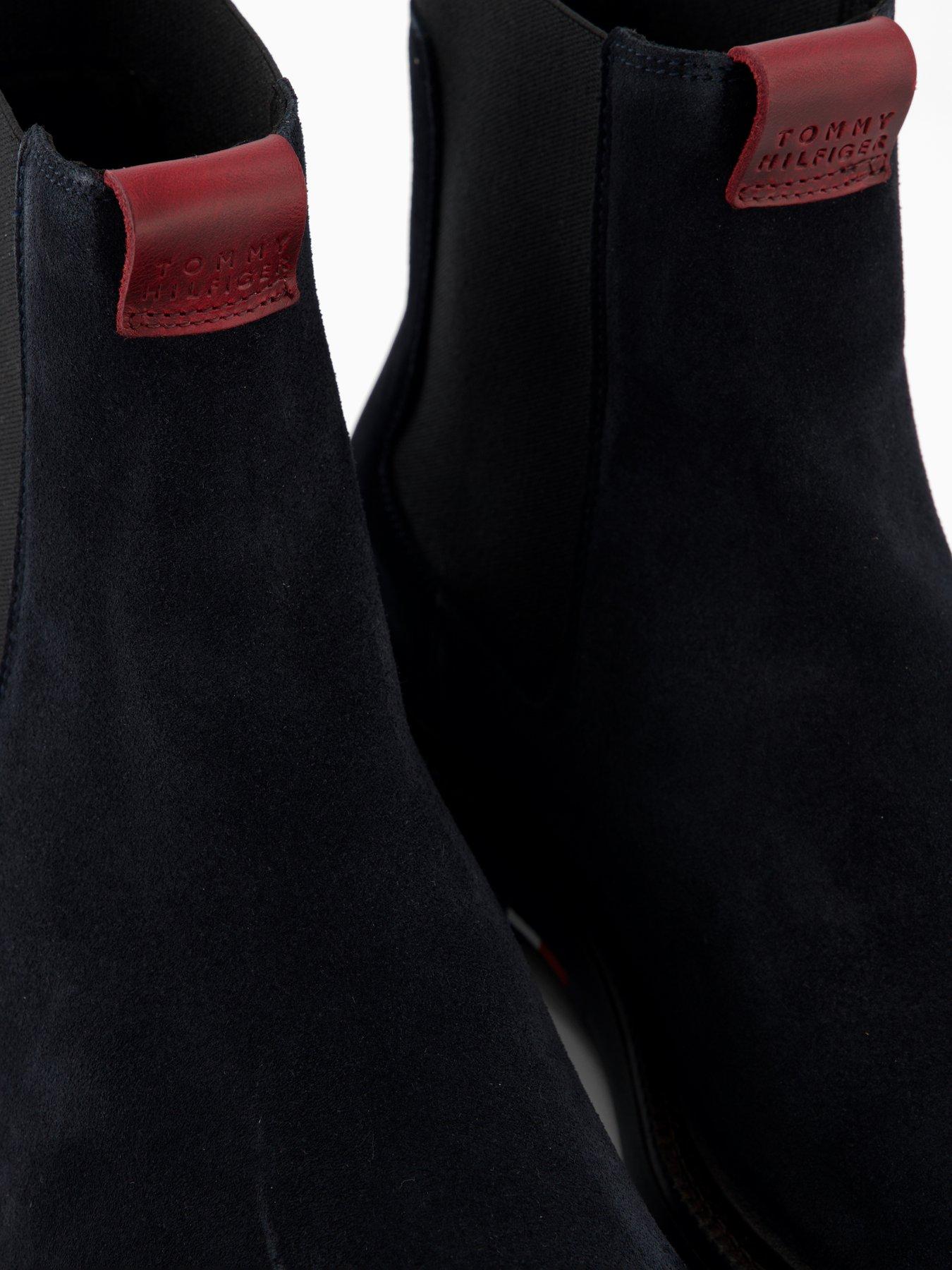 Image 5 of 7 of Tommy Hilfiger Comfort Suede Chelsea Boots - Navy