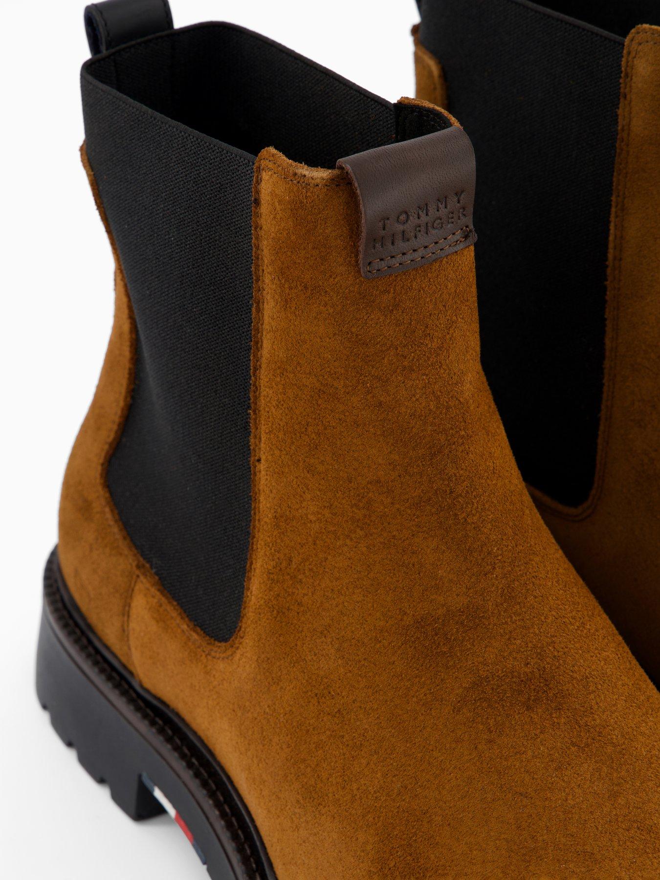 Image 5 of 7 of Tommy Hilfiger Comfort Suede Chelsea Boots - Brown