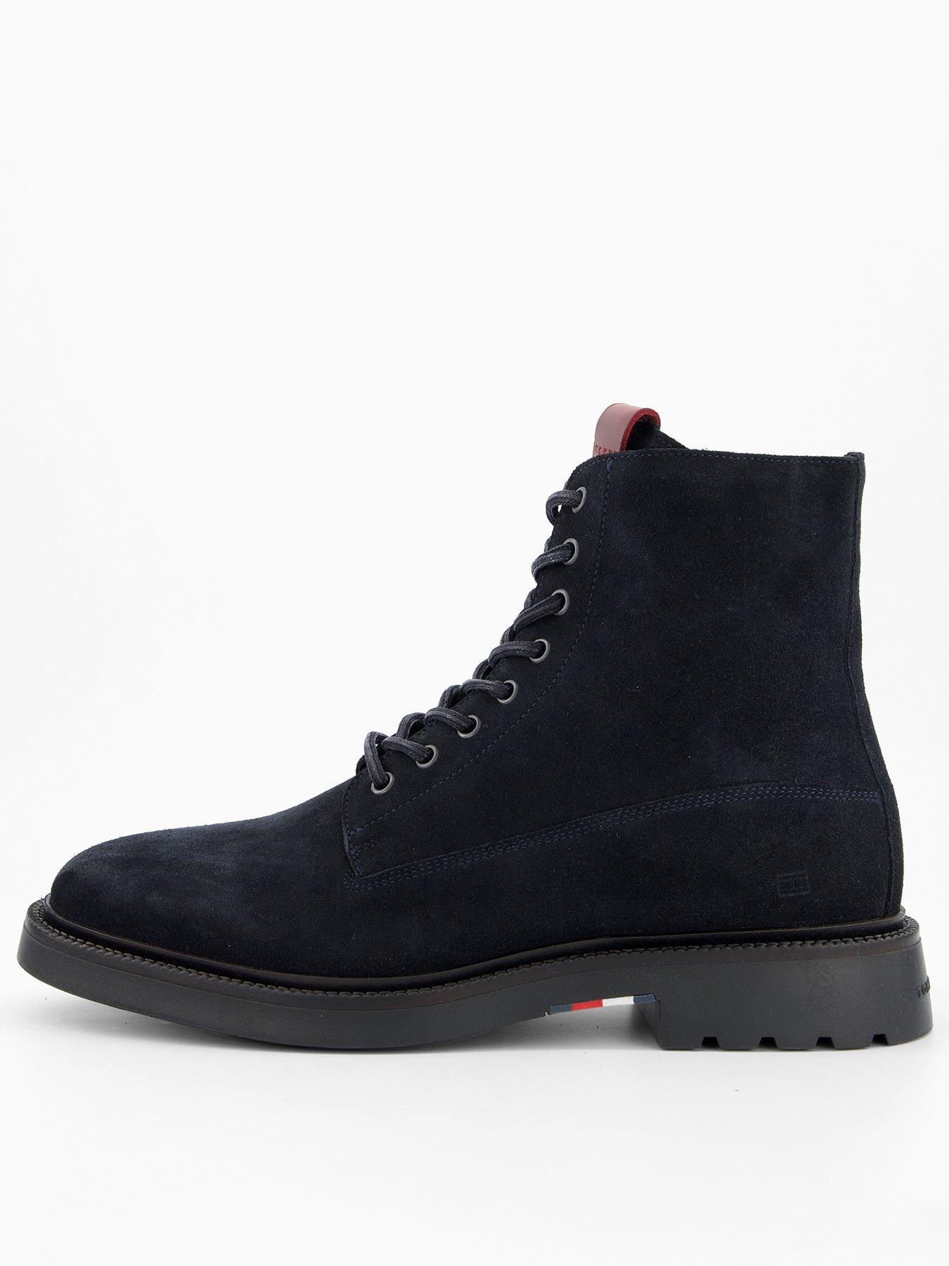 Tommy Hilfiger Comfort Lace Up Boots - Navy