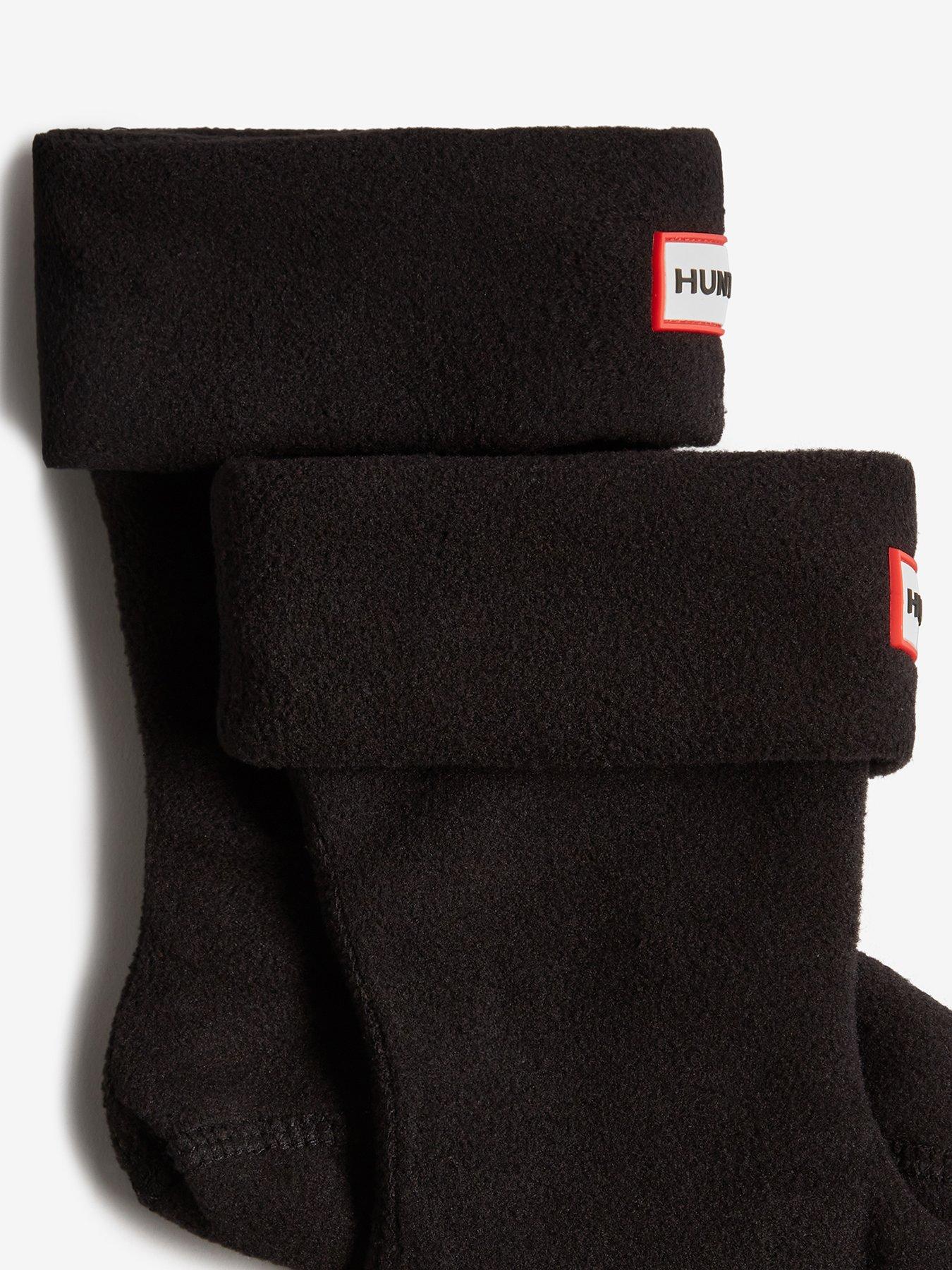 Image 3 of 3 of Hunter Kids Fleece Boot Sock - Black