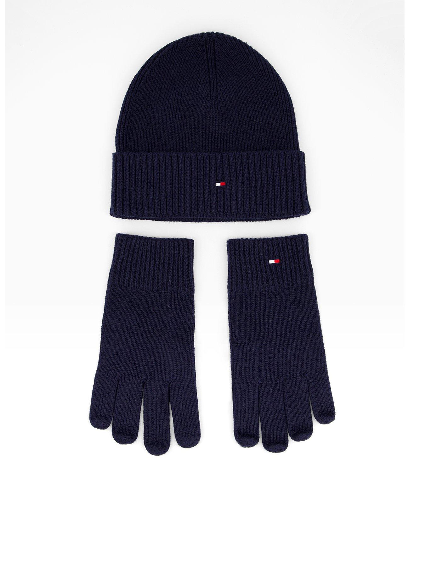 tommy-hilfiger-th-flag-beanie-hat-amp-glove-gift-set-dark-blue