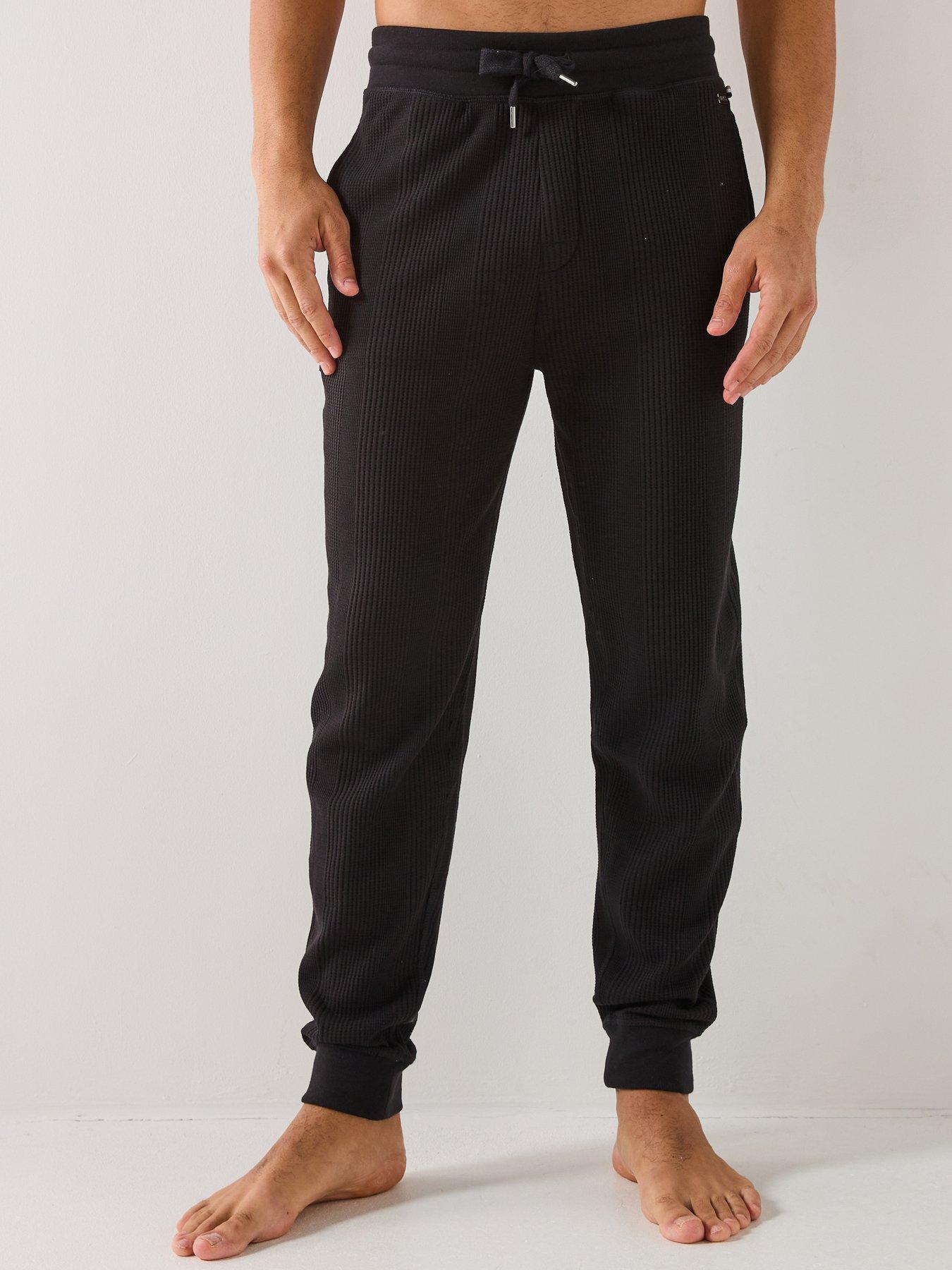 boss-bodywear-structure-waffle-cuff-pants-black