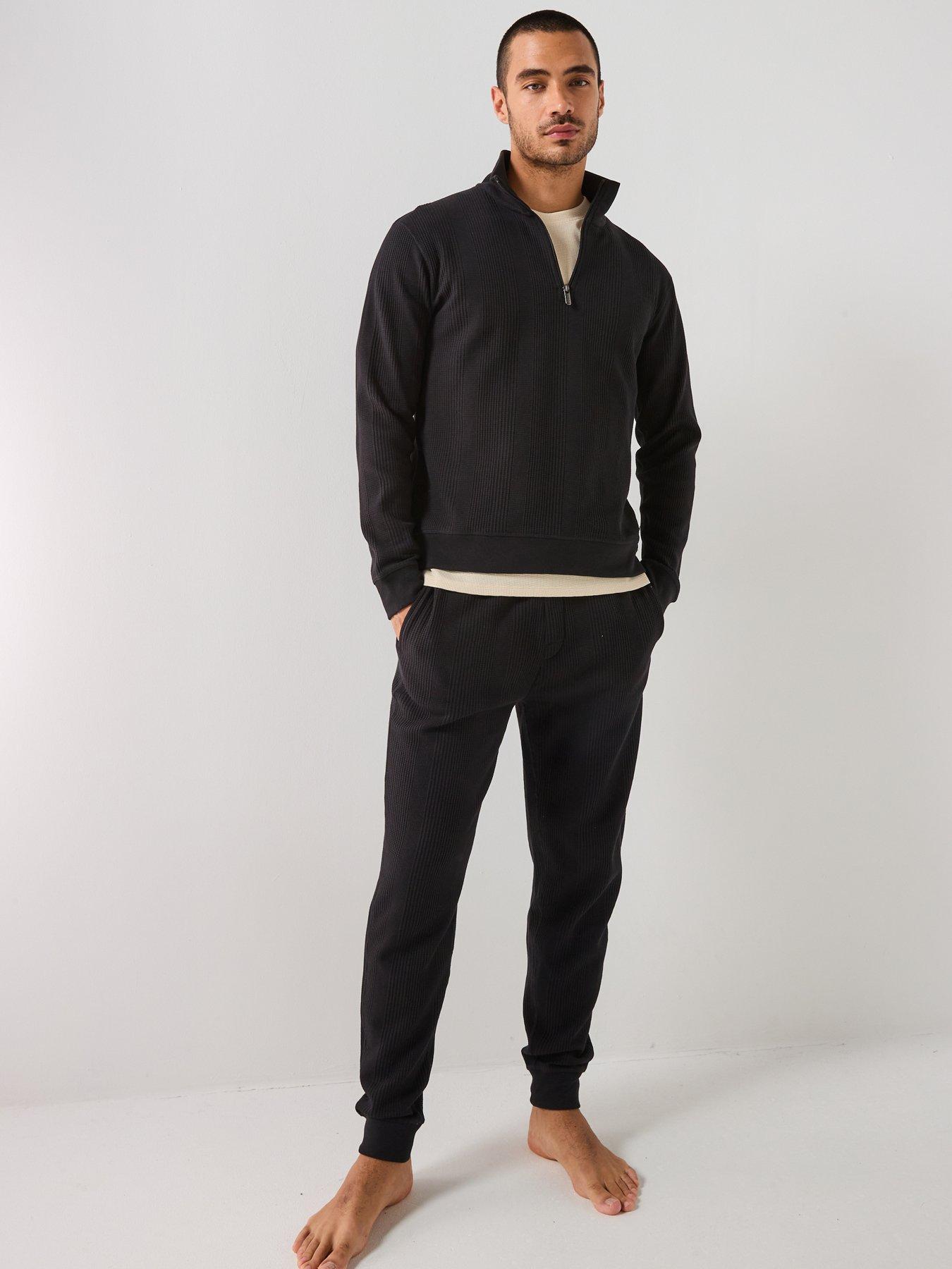 boss-bodywear-structure-waffle-cuff-pants-blackback