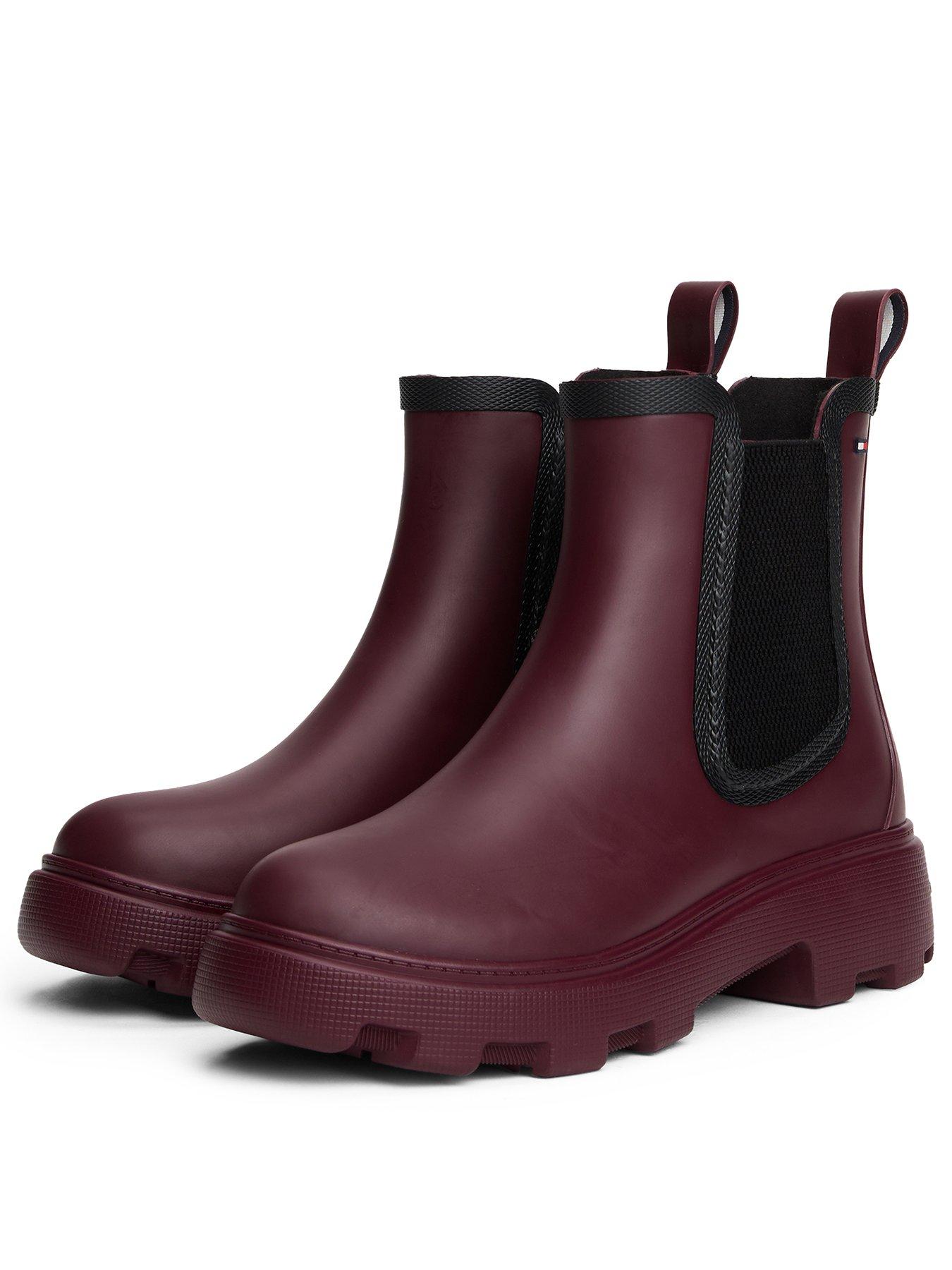 tommy-hilfiger-lined-rainboots-burgundystillFront