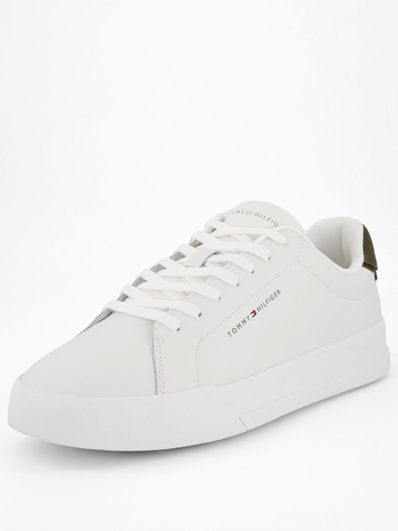 Image 2 of 7 of Tommy Hilfiger Court Leather Trainers - White