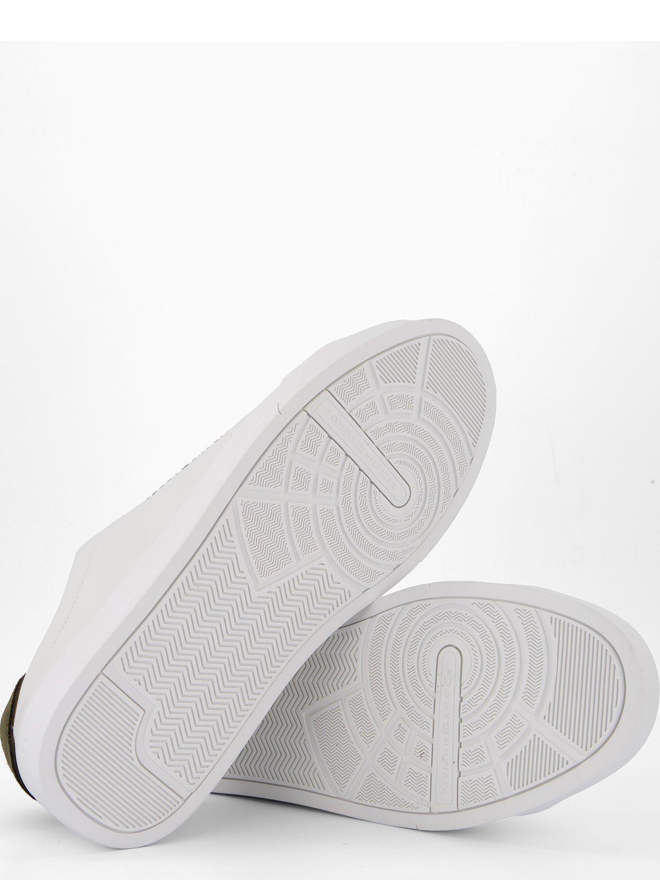 Image 4 of 7 of Tommy Hilfiger Court Leather Trainers - White