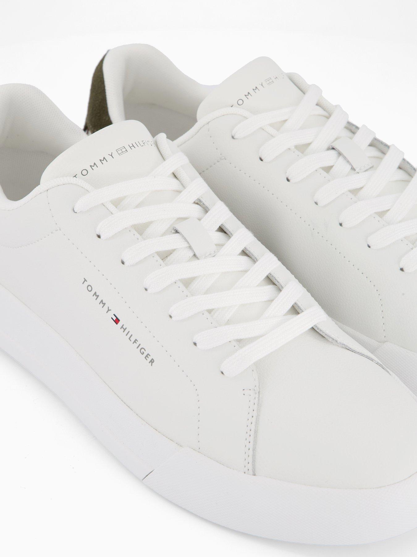 Image 5 of 7 of Tommy Hilfiger Court Leather Trainers - White