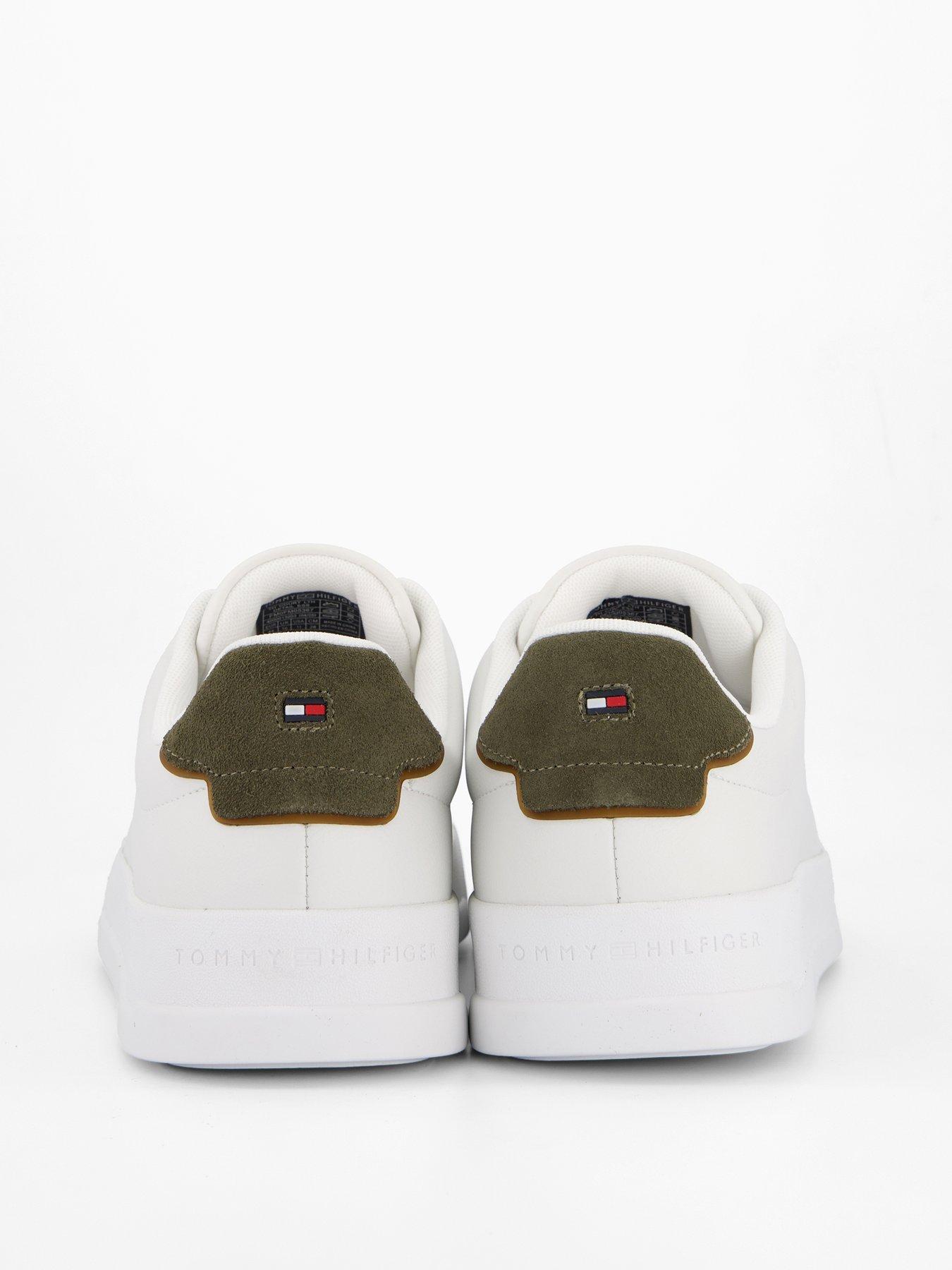 Image 6 of 7 of Tommy Hilfiger Court Leather Trainers - White