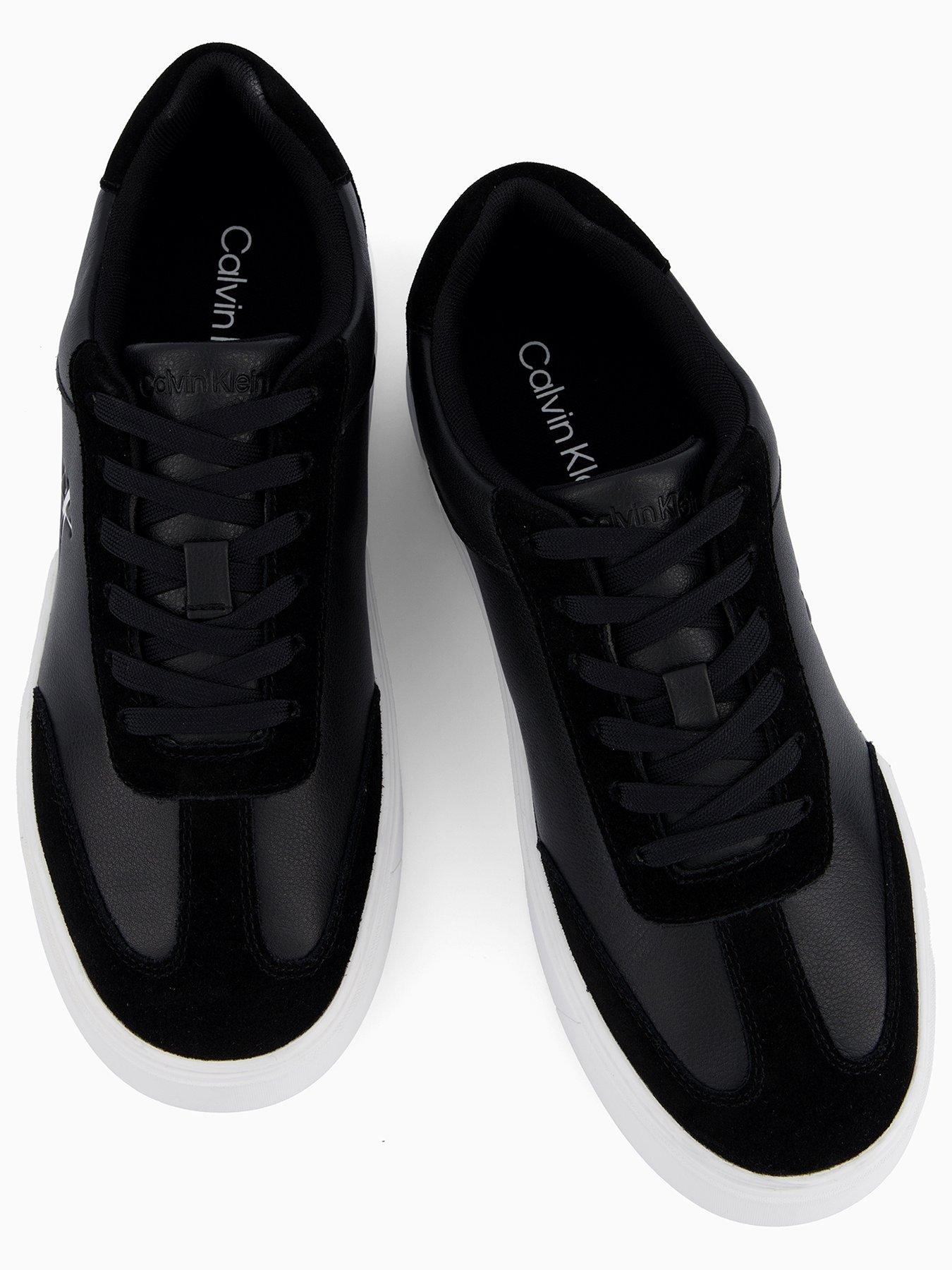 calvin-klein-classic-cupsole-laceup-mix-leather-trainers-whiteoutfit