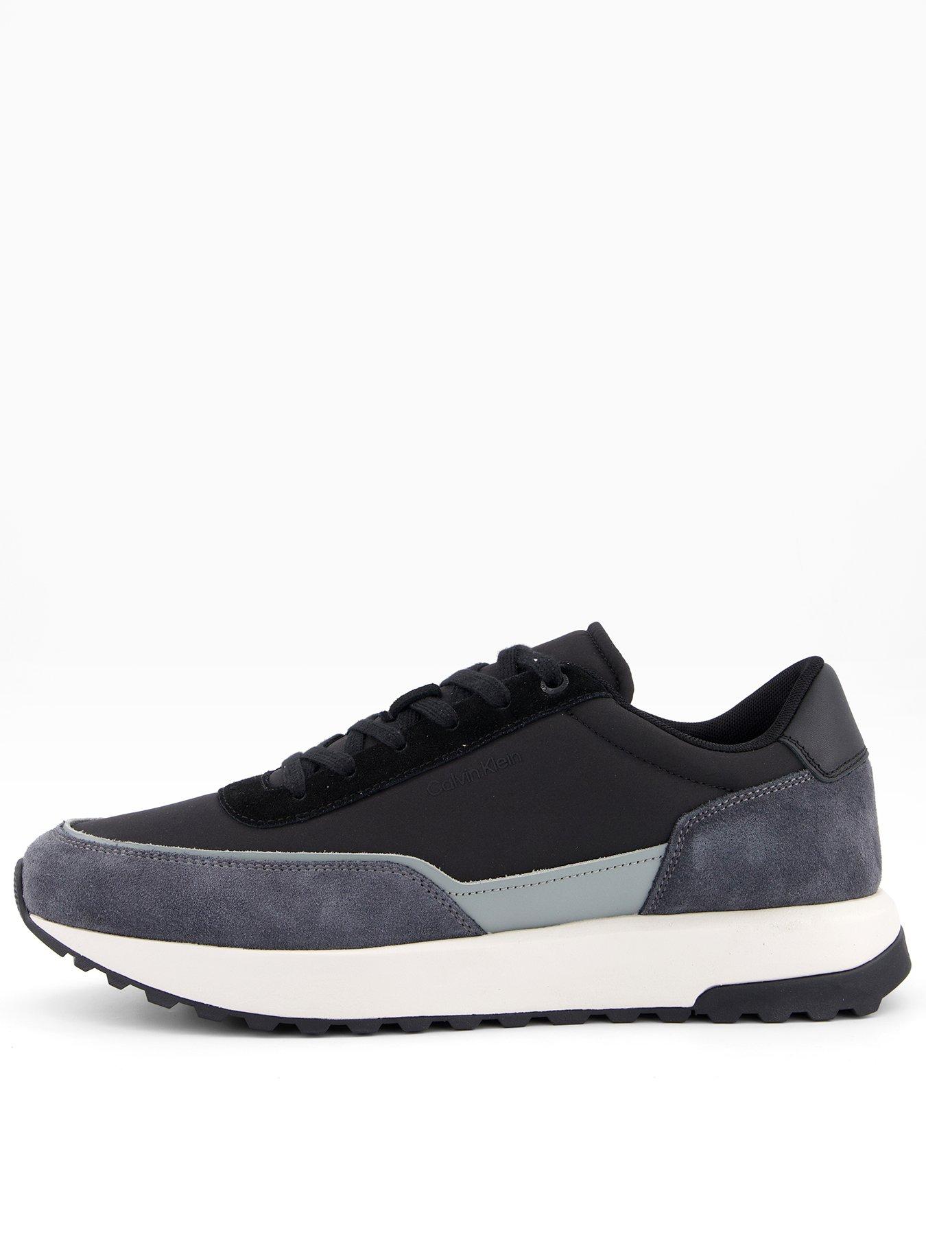 Calvin Klein Low Top Lace Up Repreve Mix Trainers - Black