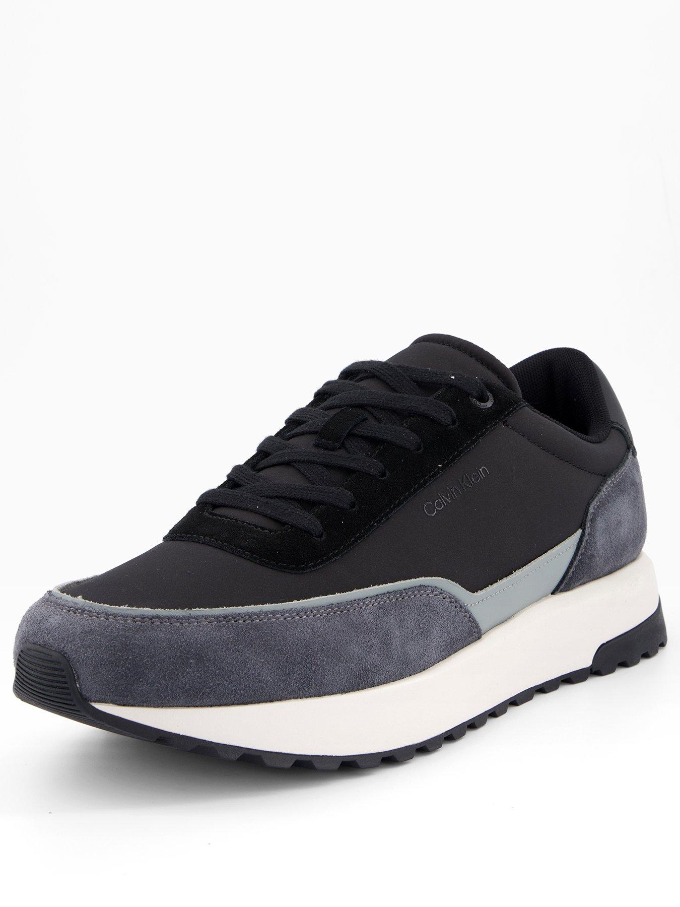 Image 2 of 7 of Calvin Klein Low Top Lace Up Repreve Mix Trainers - Black