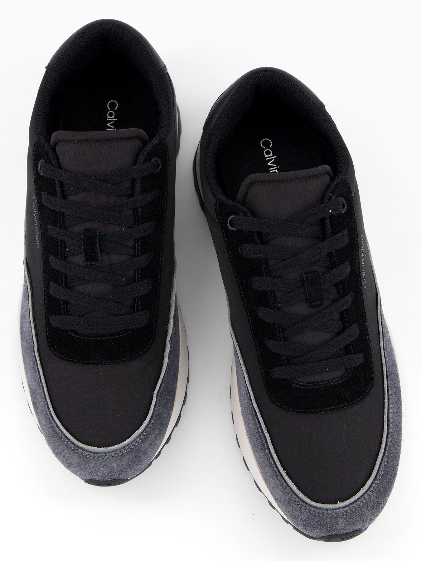Image 3 of 7 of Calvin Klein Low Top Lace Up Repreve Mix Trainers - Black