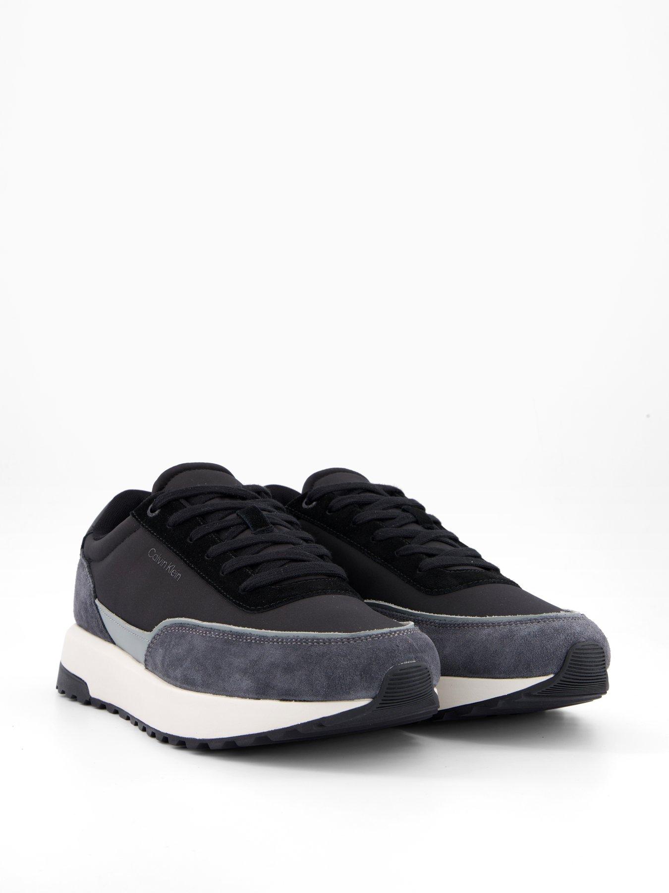 Image 6 of 7 of Calvin Klein Low Top Lace Up Repreve Mix Trainers - Black