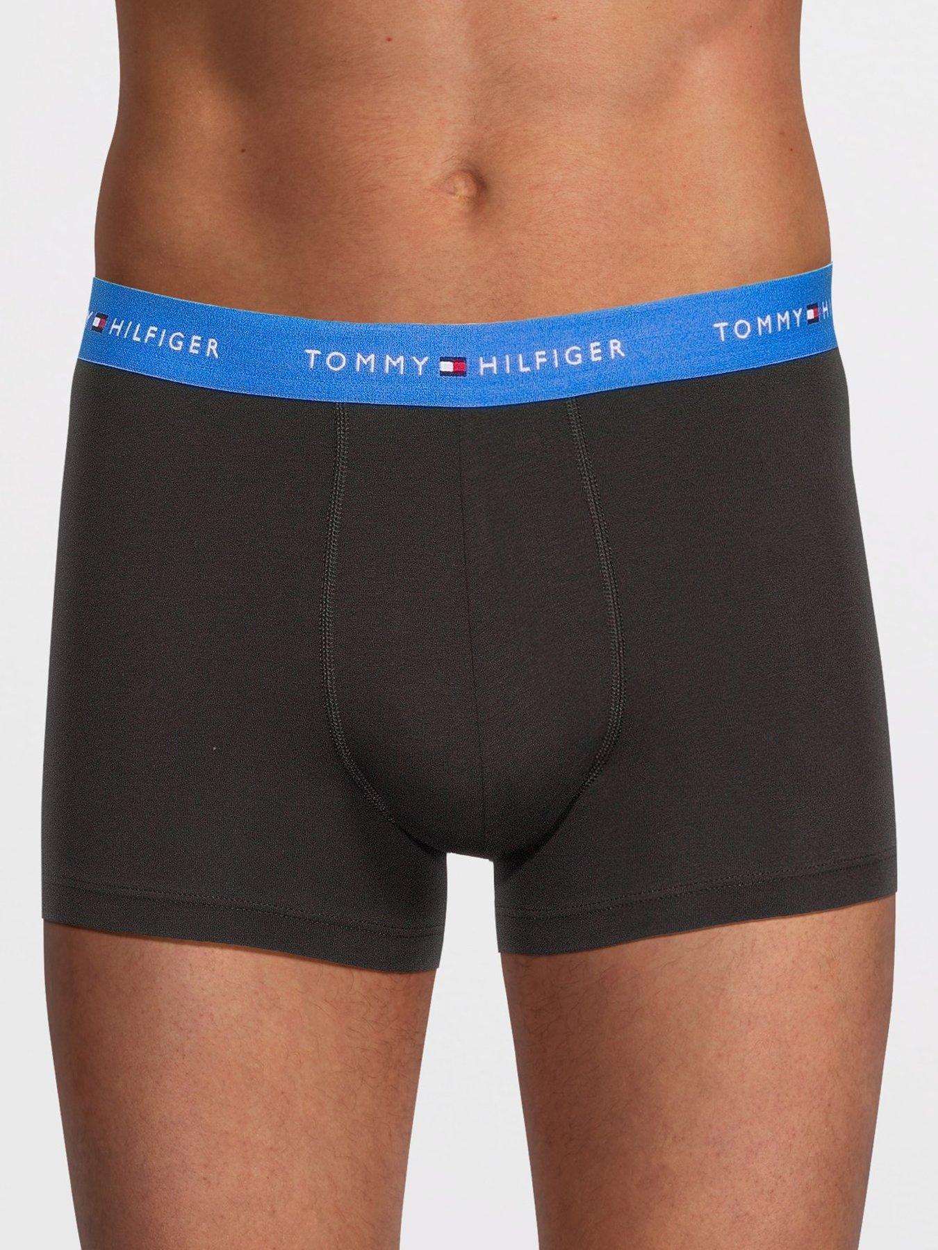 tommy-hilfiger-5-pack-signature-cotton-trunks-blackstillFront