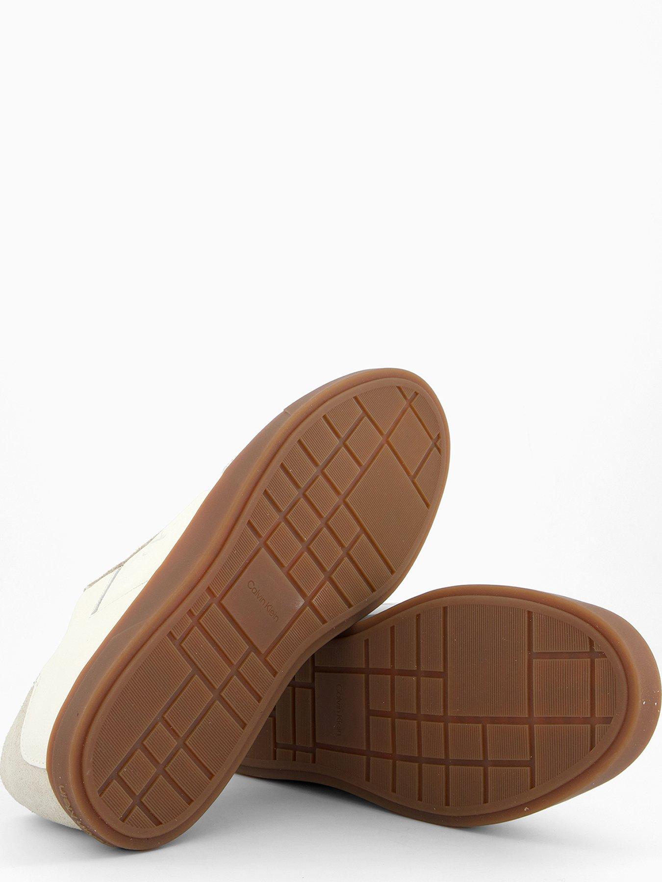 calvin-klein-leather-flat-trainers-creamdetail