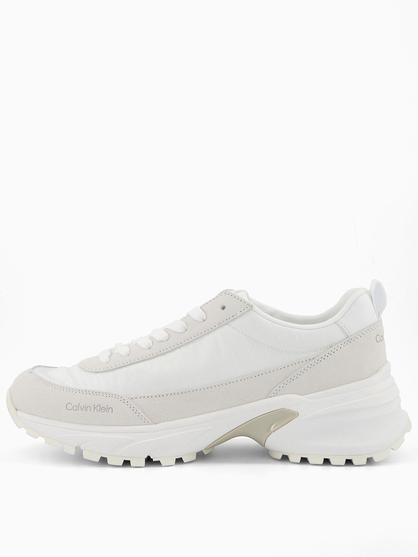 Calvin Klein Platform Hike Casual Runner Trainers - White