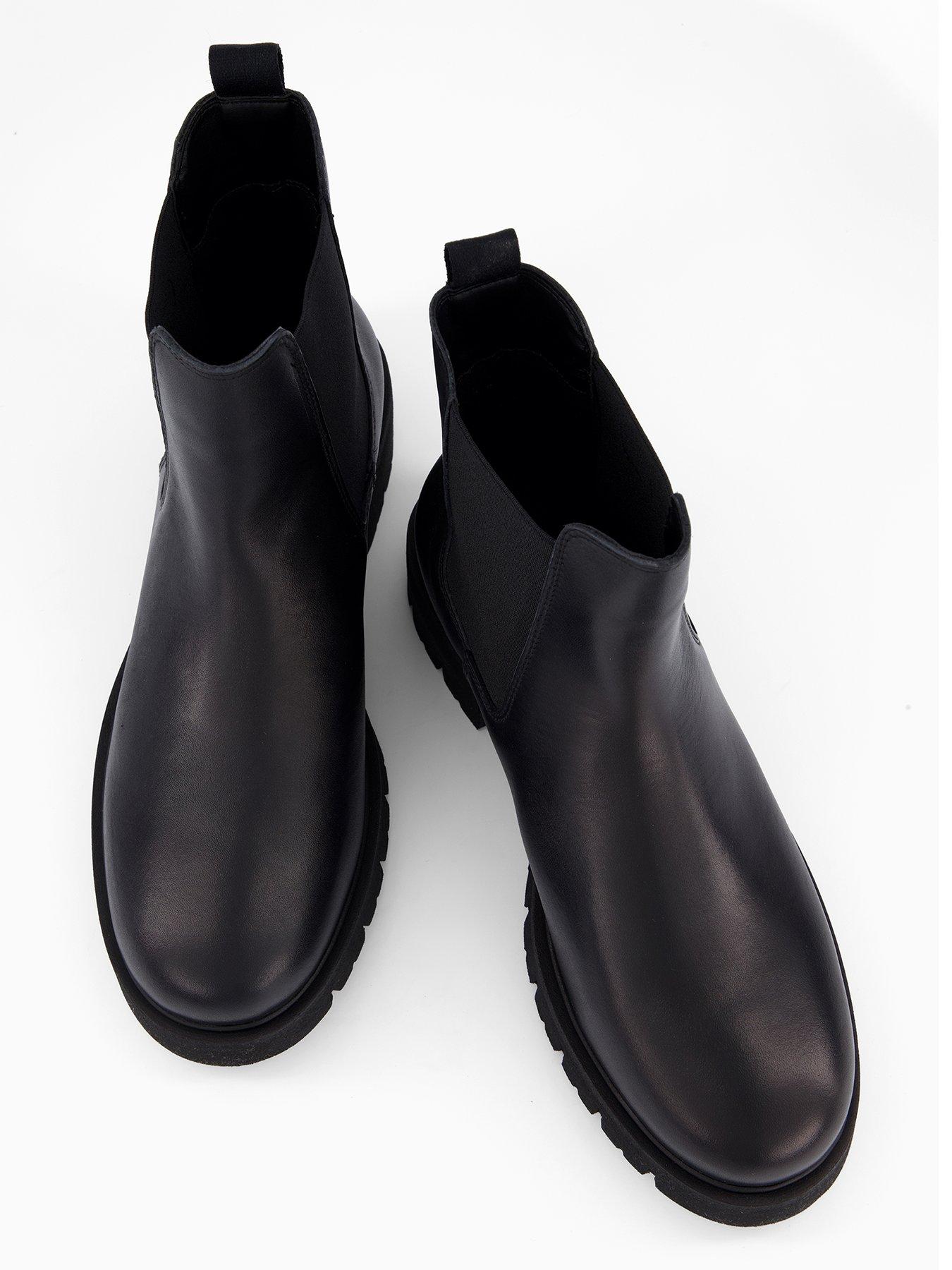 Image 3 of 7 of Tommy Jeans Chelsea Leather Boot - Black