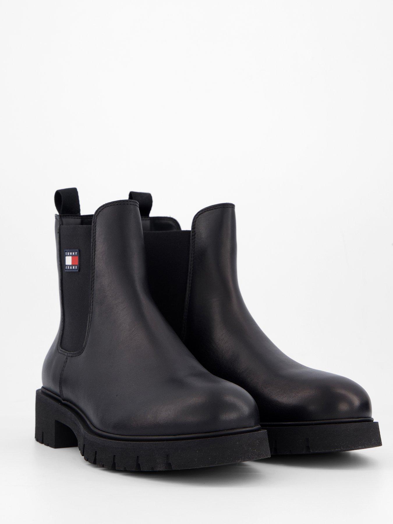 Image 6 of 7 of Tommy Jeans Chelsea Leather Boot - Black