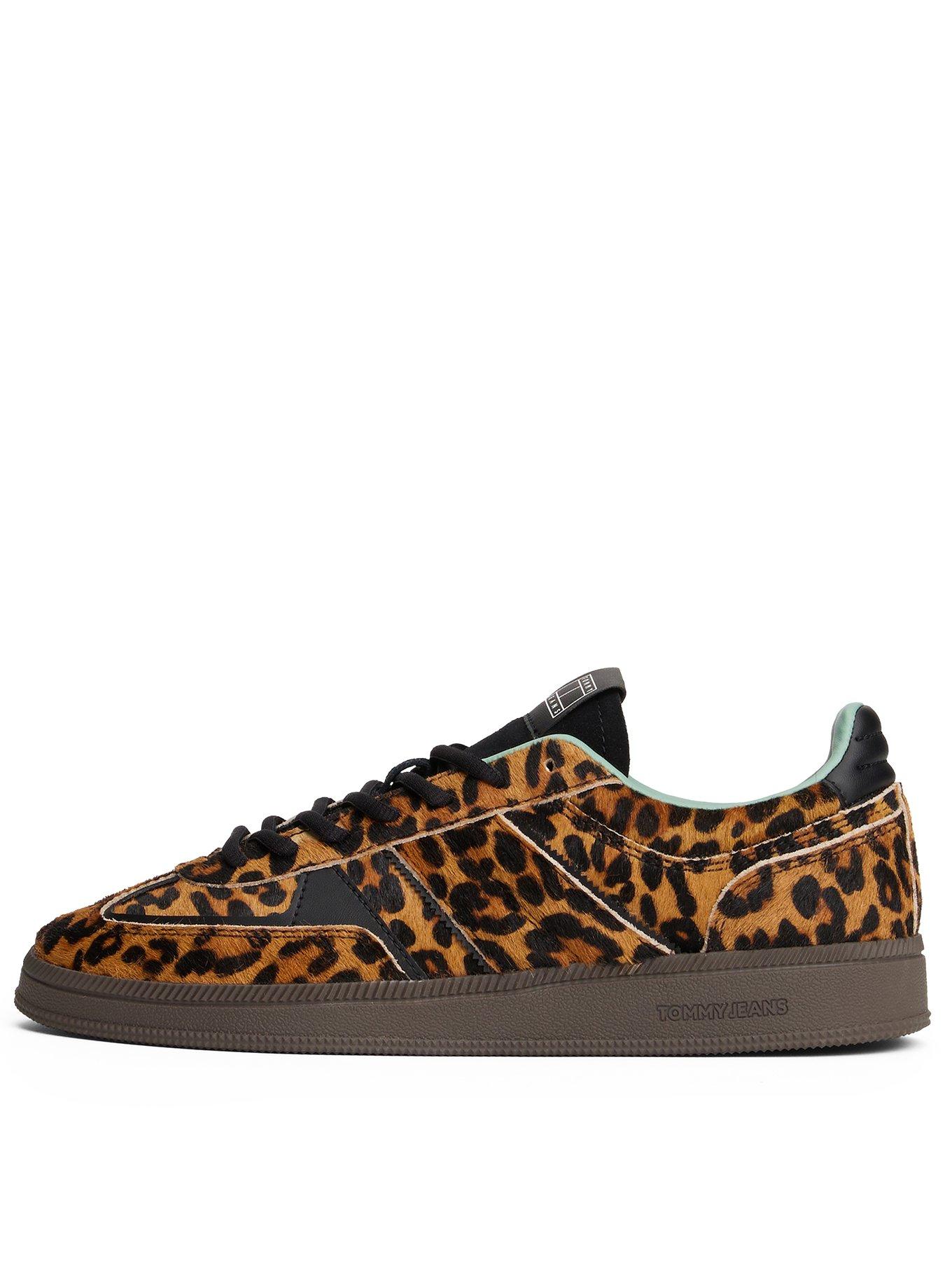Tommy Jeans E Greenwich Edge Leopard Print Trainers - Multi