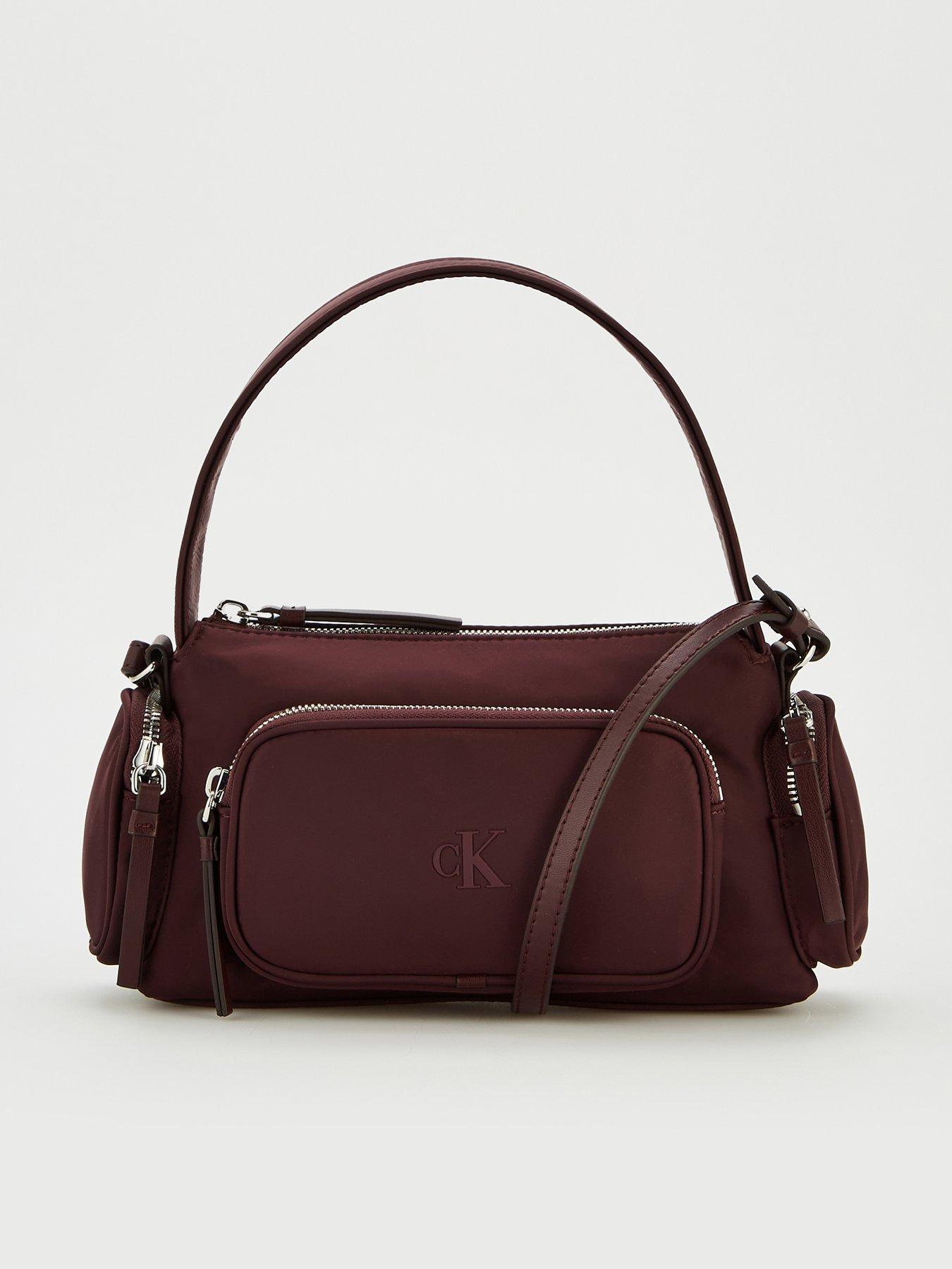 Calvin Klein Nylon Bag With Attachable Straps - Brown