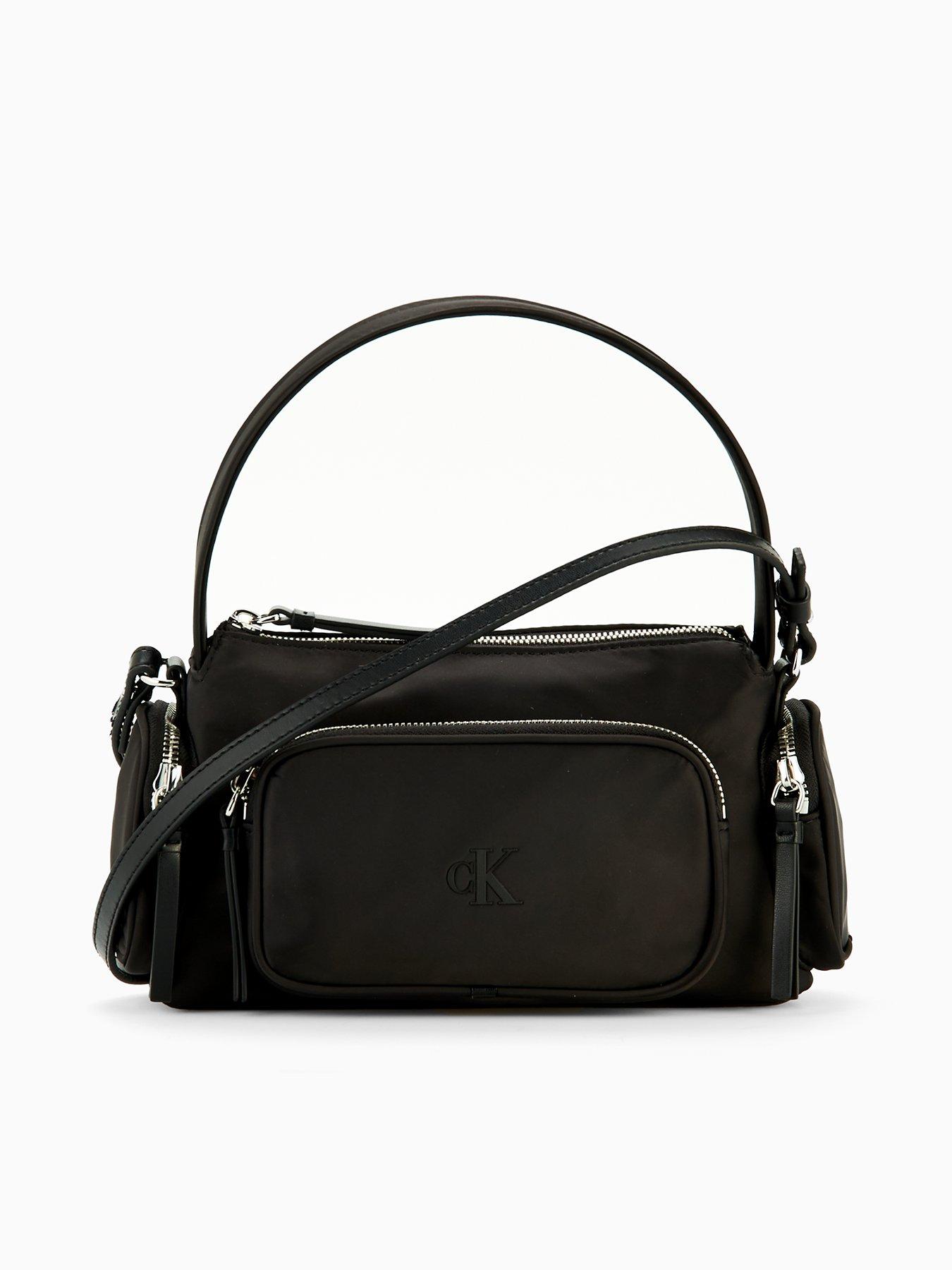Calvin Klein Nylon Bag With Attachable Straps - Black