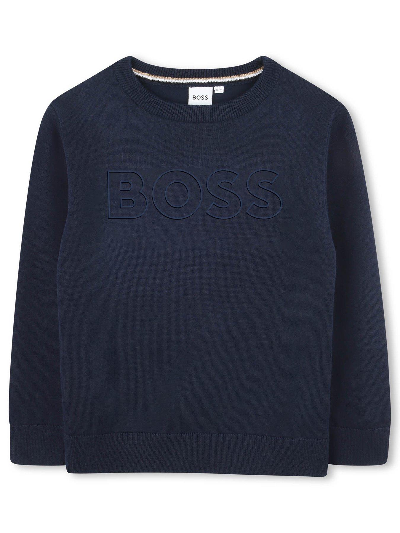 Image 1 of 3 of BOSS Boys Sweatshirt - Navy