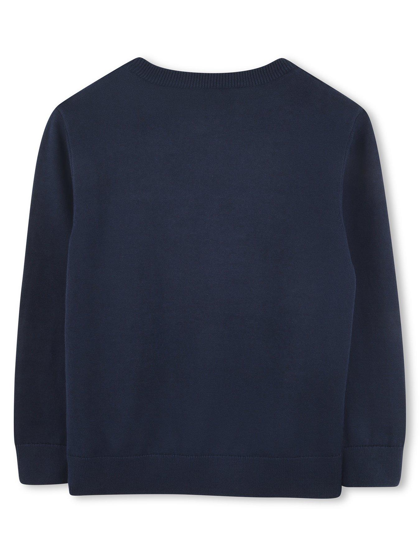 Image 2 of 3 of BOSS Boys Sweatshirt - Navy