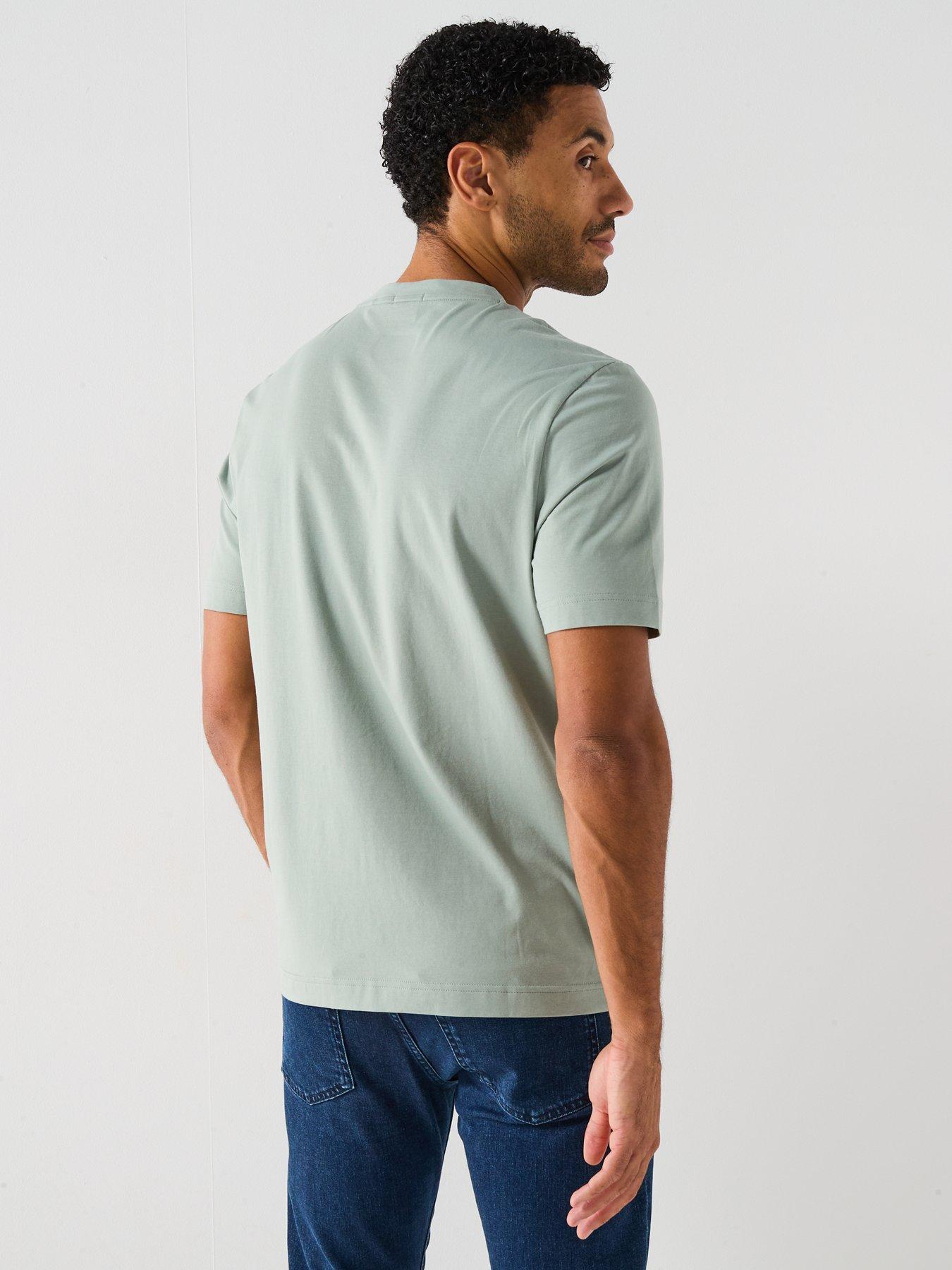 boss-tchup-relaxed-fit-centre-logo-t-shirt-light-greenstillFront