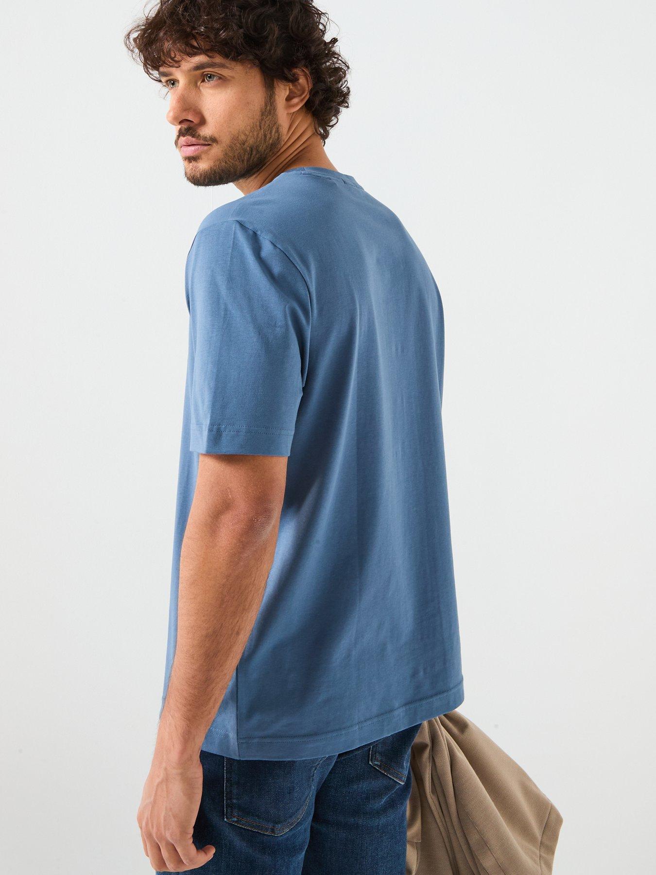 boss-tchup-centre-logo-t-shirt-bluestillFront