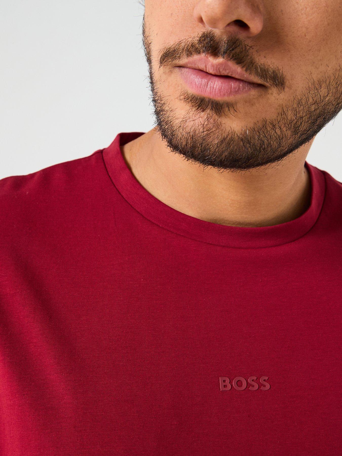 boss-tchup-relaxed-fit-centre-logo-t-shirt-dark-redoutfit