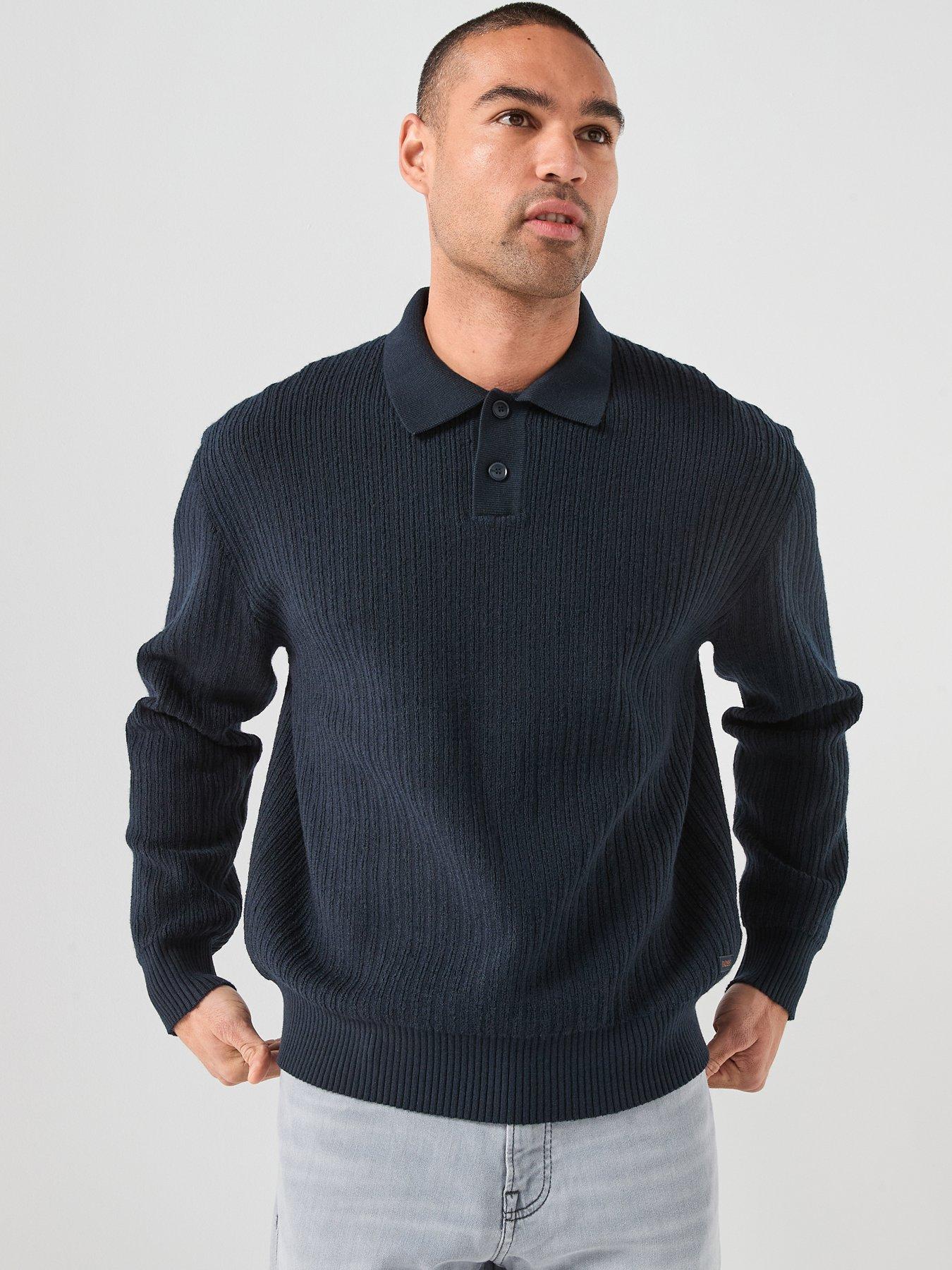 boss-kotorpolo-ribbed-14-button-knitted-jumper-navyfront