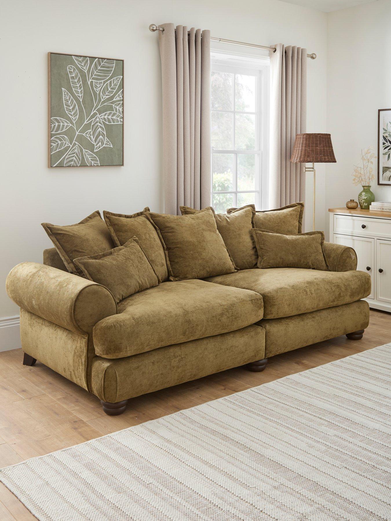 Very Home Amersham 4 Seater Scatter Back Fabric Sofa - Made to Order in the UK