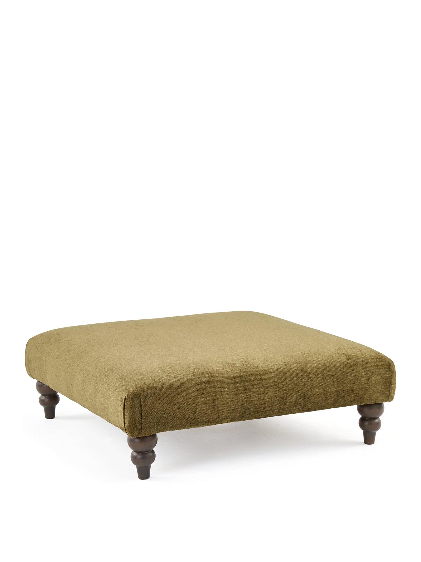 Image 3 of 7 of Very Home Amersham Plain Fabric Footstool&nbsp;- Made to Order in the UK